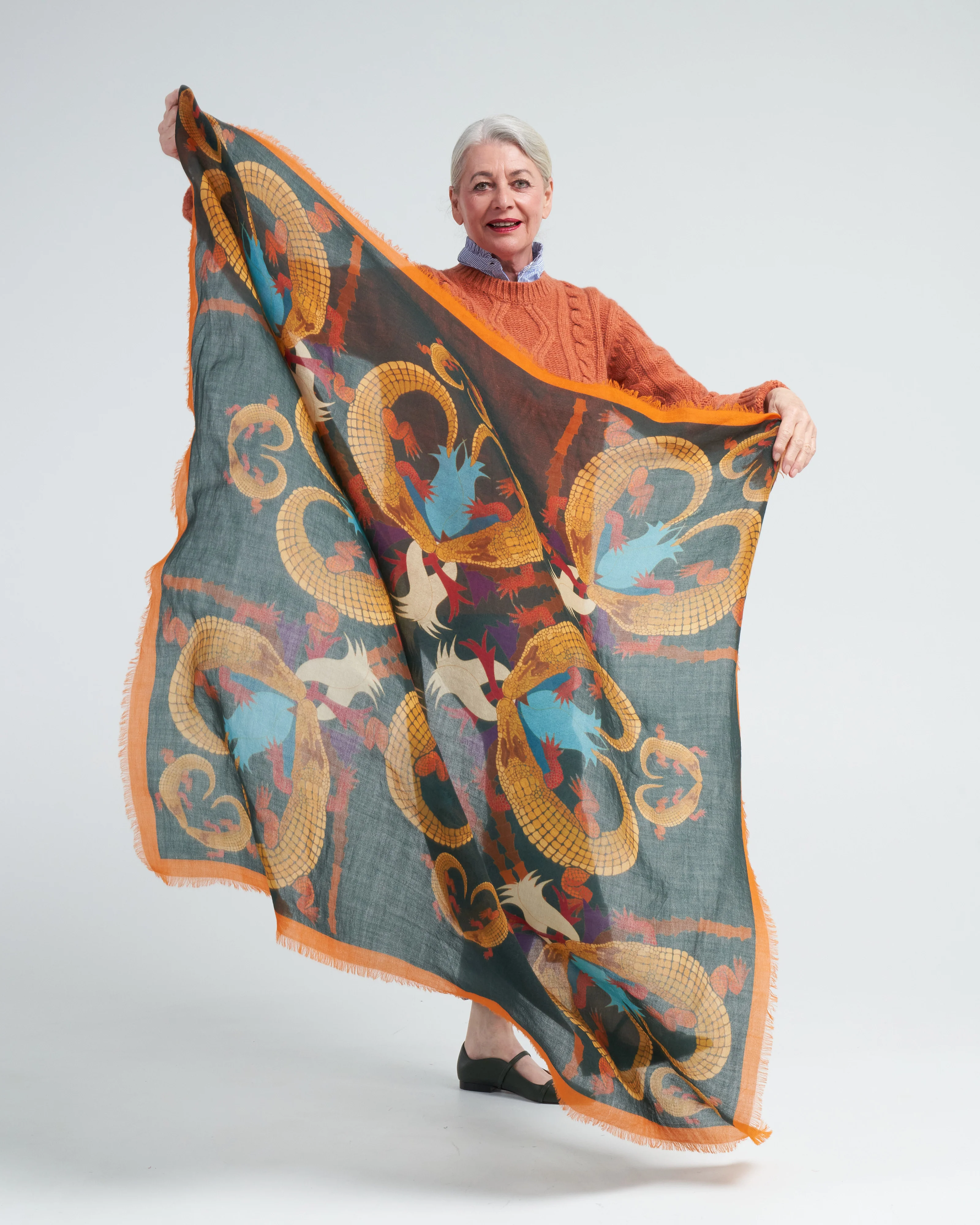 storkevole st scarf - croco - Image 2