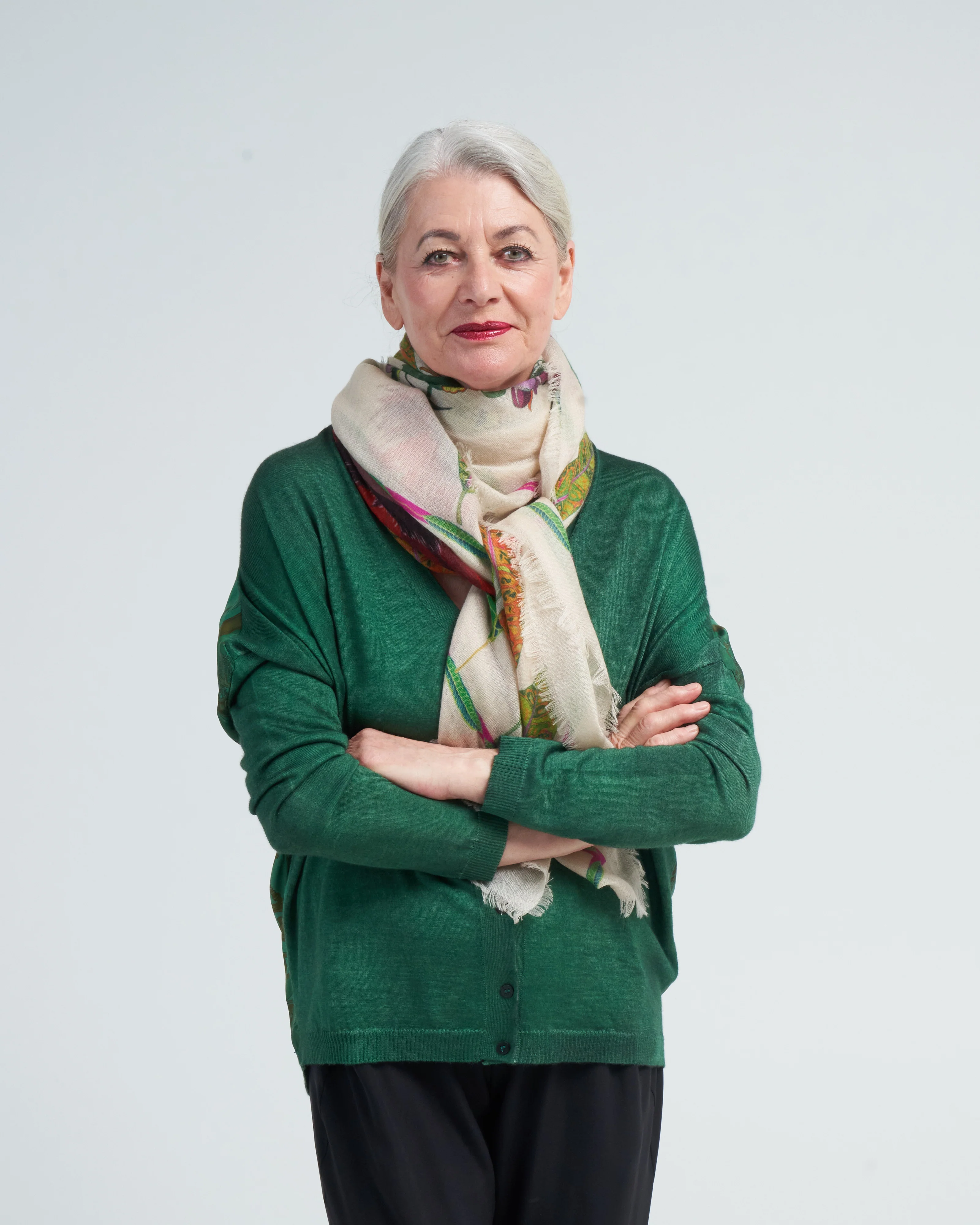 storkevole st scarf - leaves - Image 2