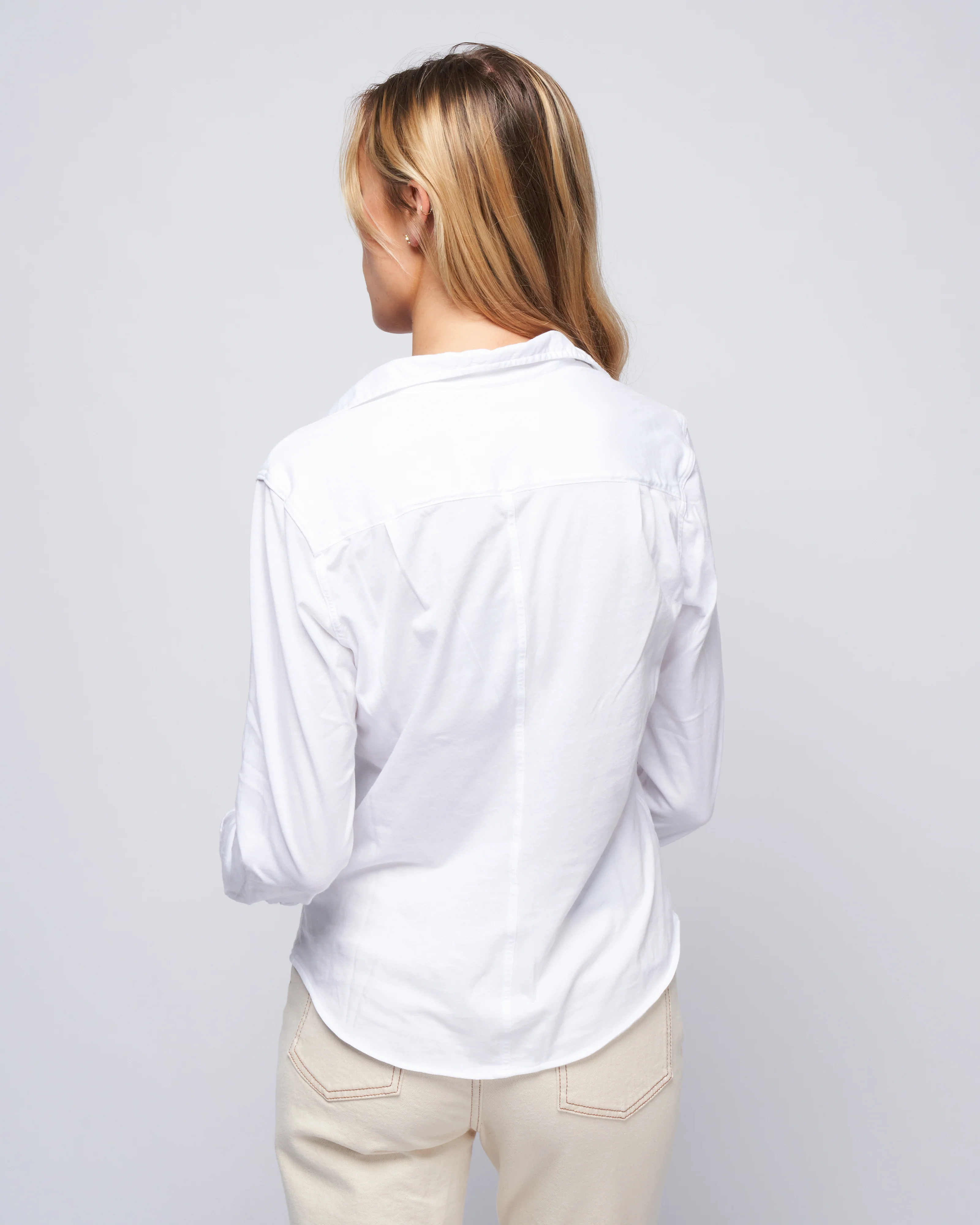 barry knit button up - white - Image 4