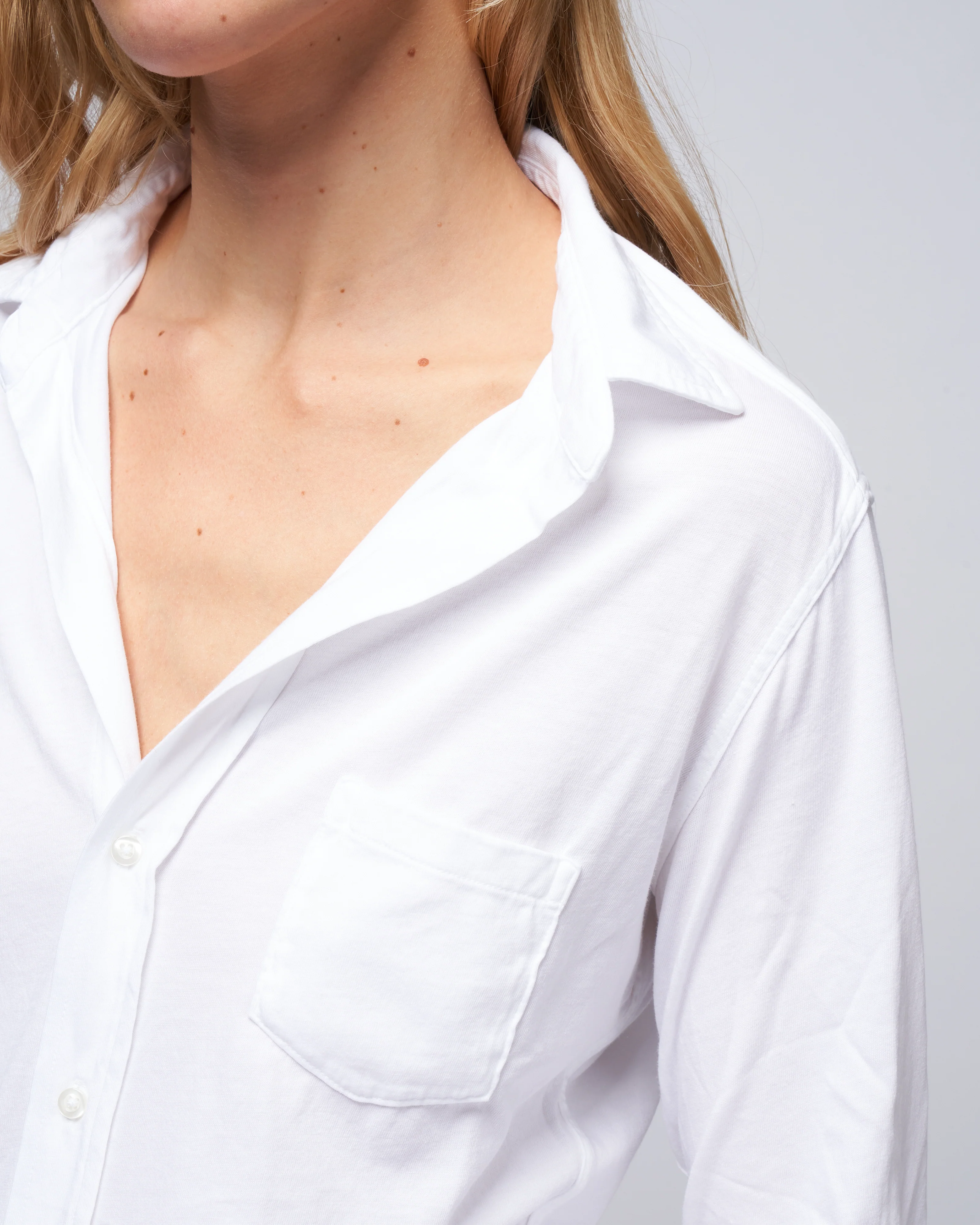 barry knit button up - white - Image 5
