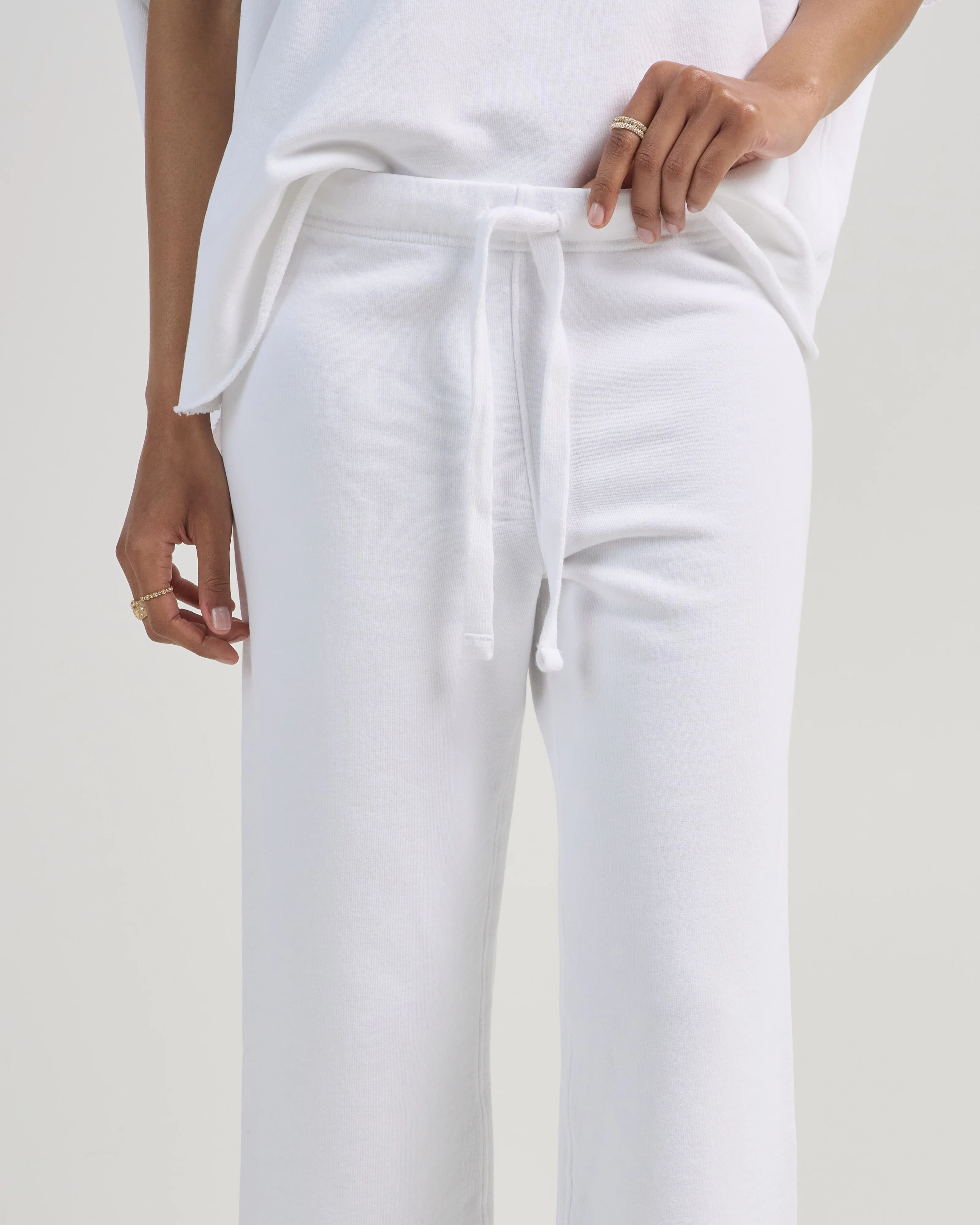 cropped wide leg sweatpant - Image 4