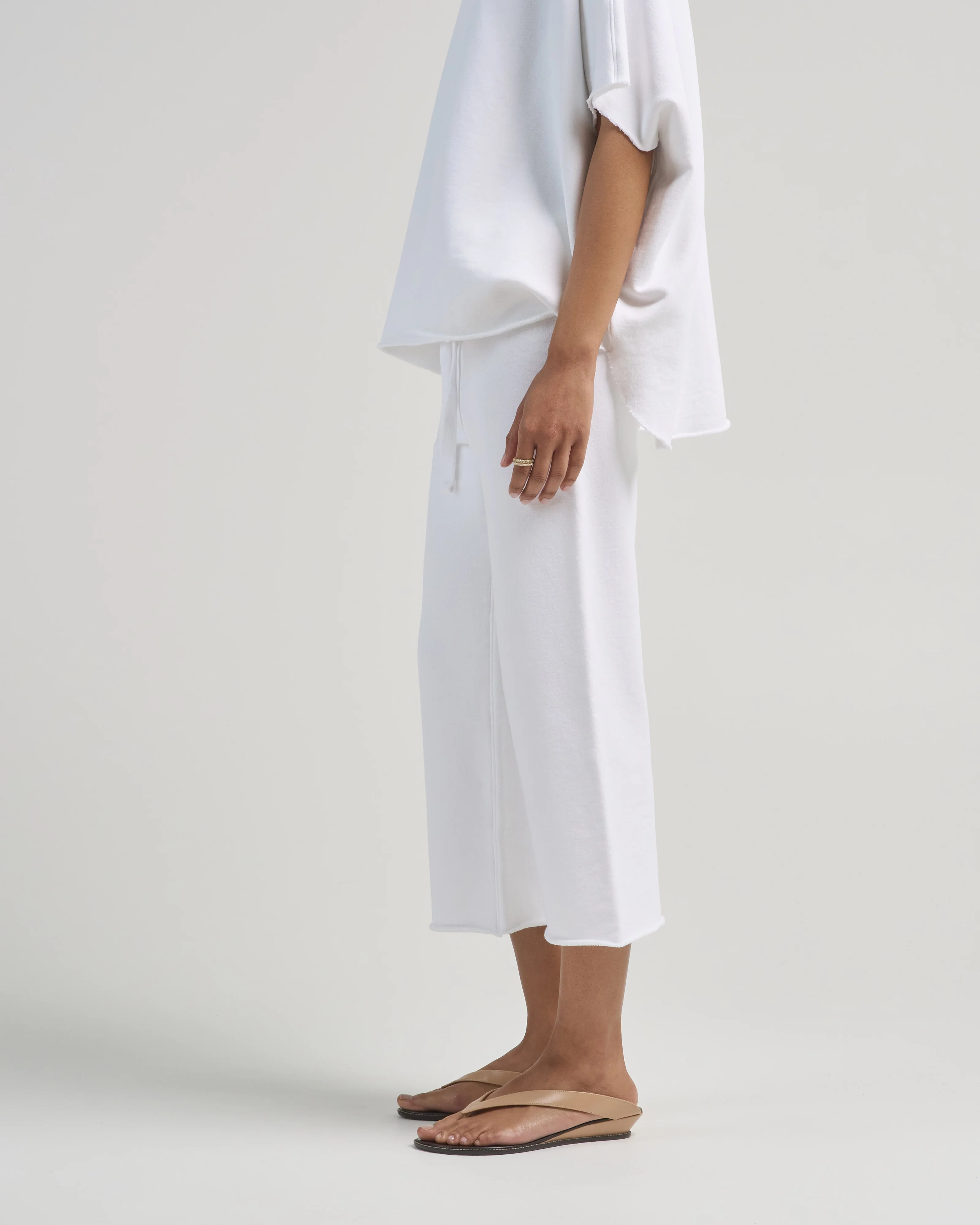 cropped wide leg sweatpant - Image 5