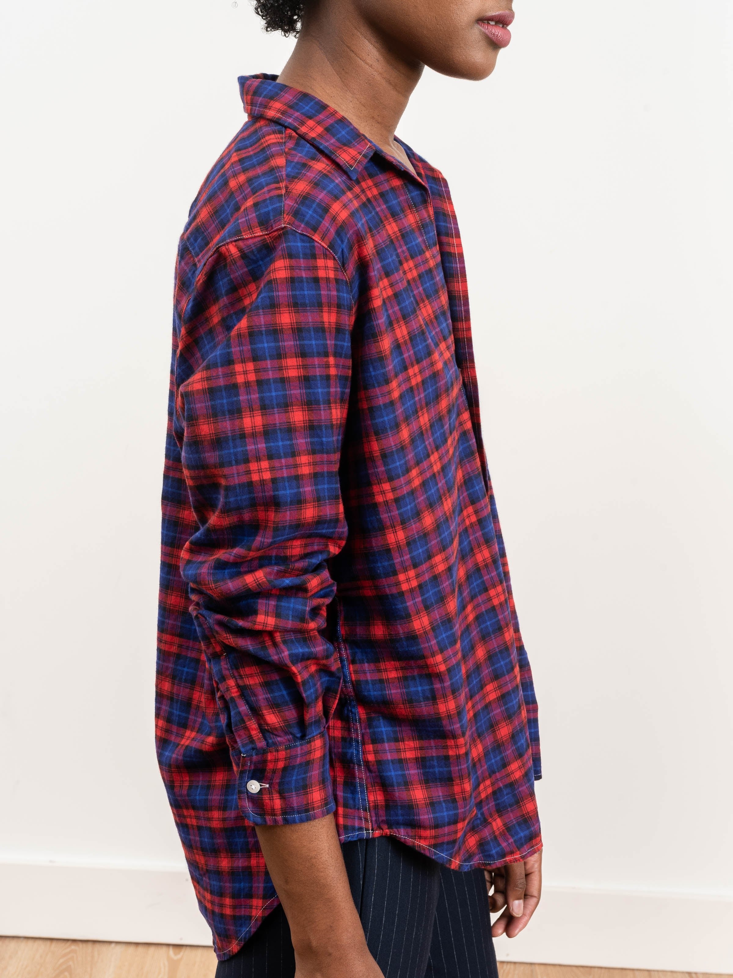 eileen shirt - red/blue/black plaid - Image 4