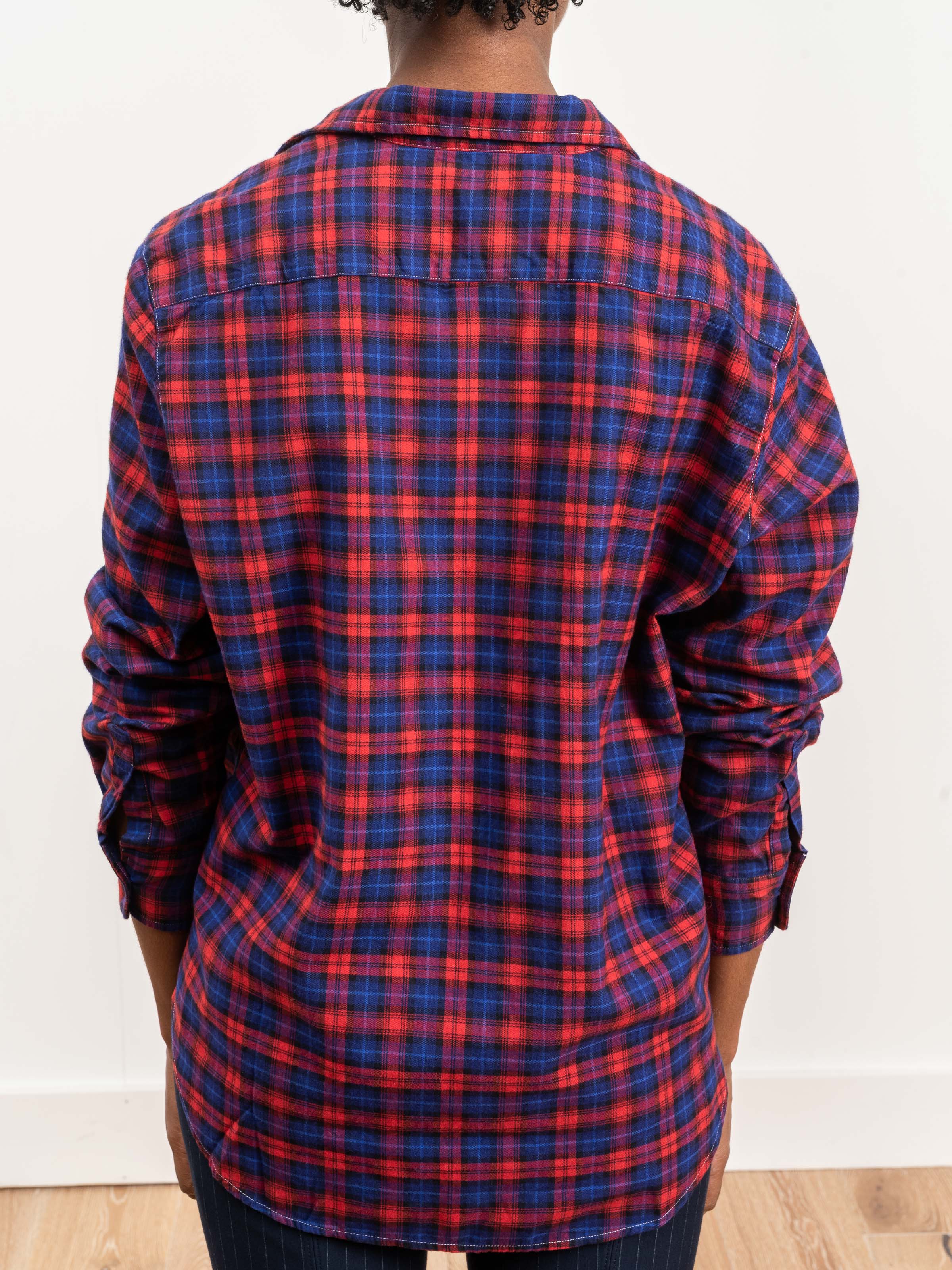 eileen shirt - red/blue/black plaid - Image 5