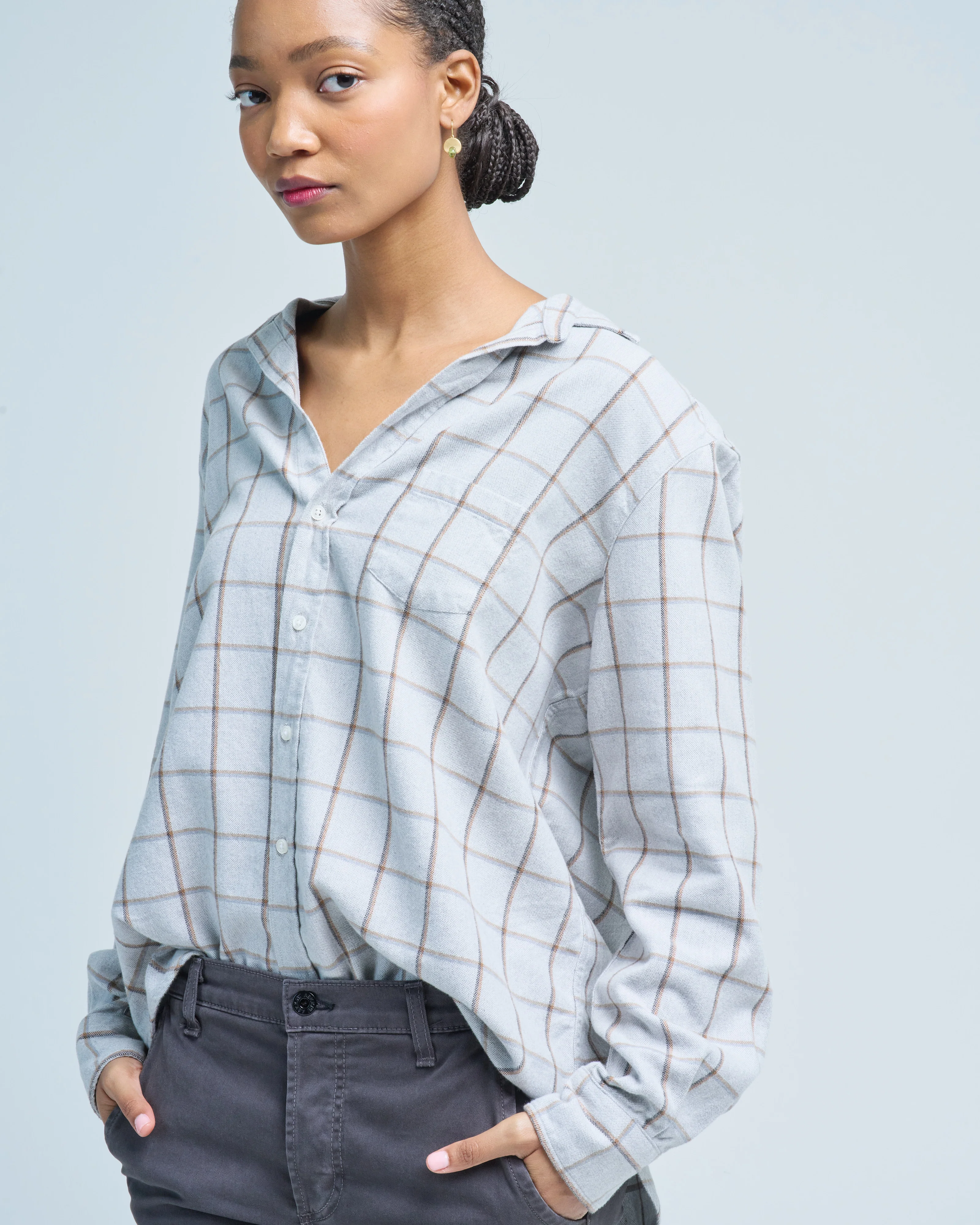 eileen relaxed button-up shirt - Image 5