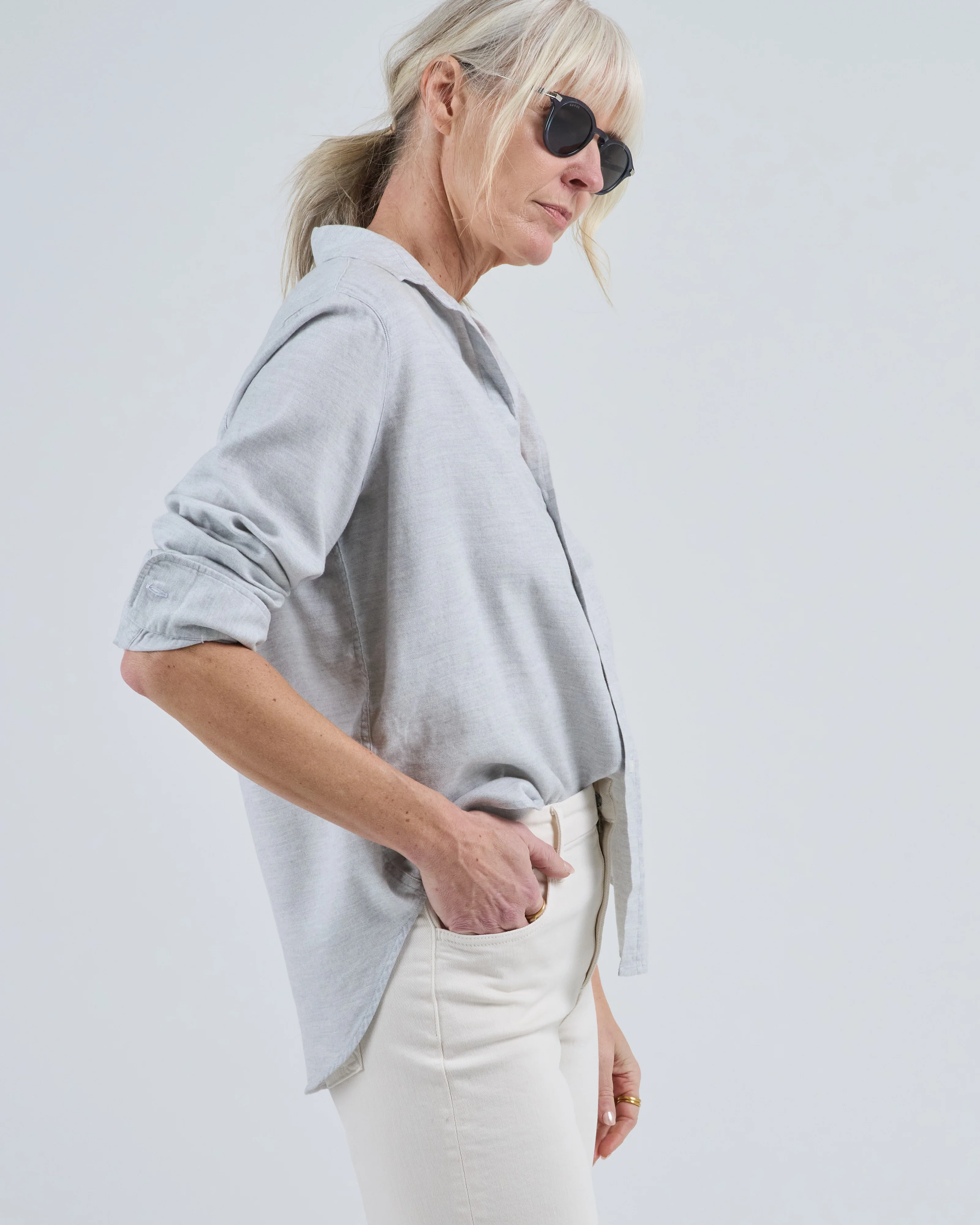 eileen relaxed button-up shirt - Image 2