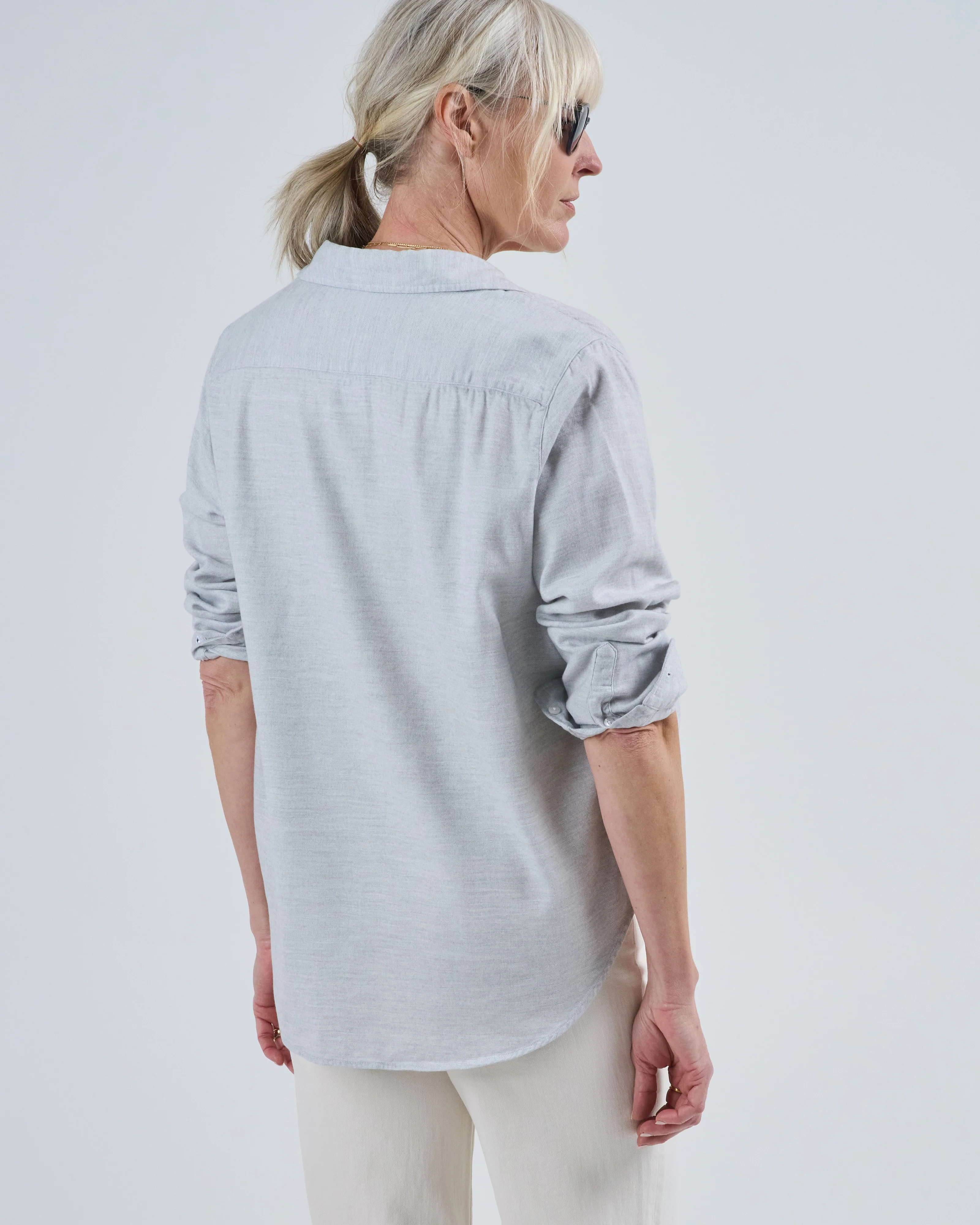 eileen relaxed button-up shirt - Image 3