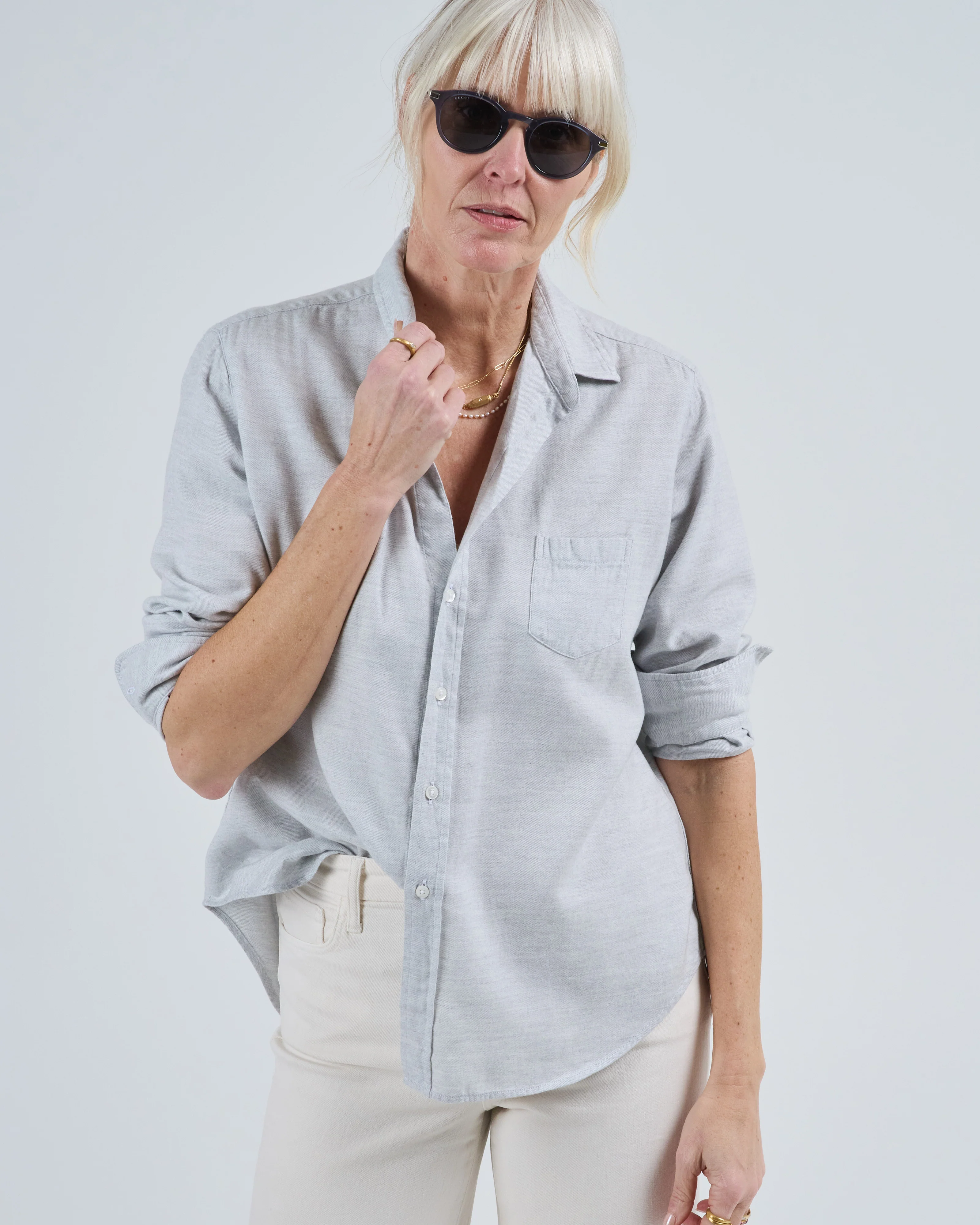 eileen relaxed button-up shirt - Image 4