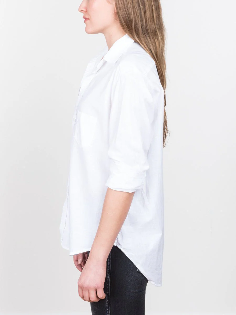 eileen poplin shirt - white - Image 3