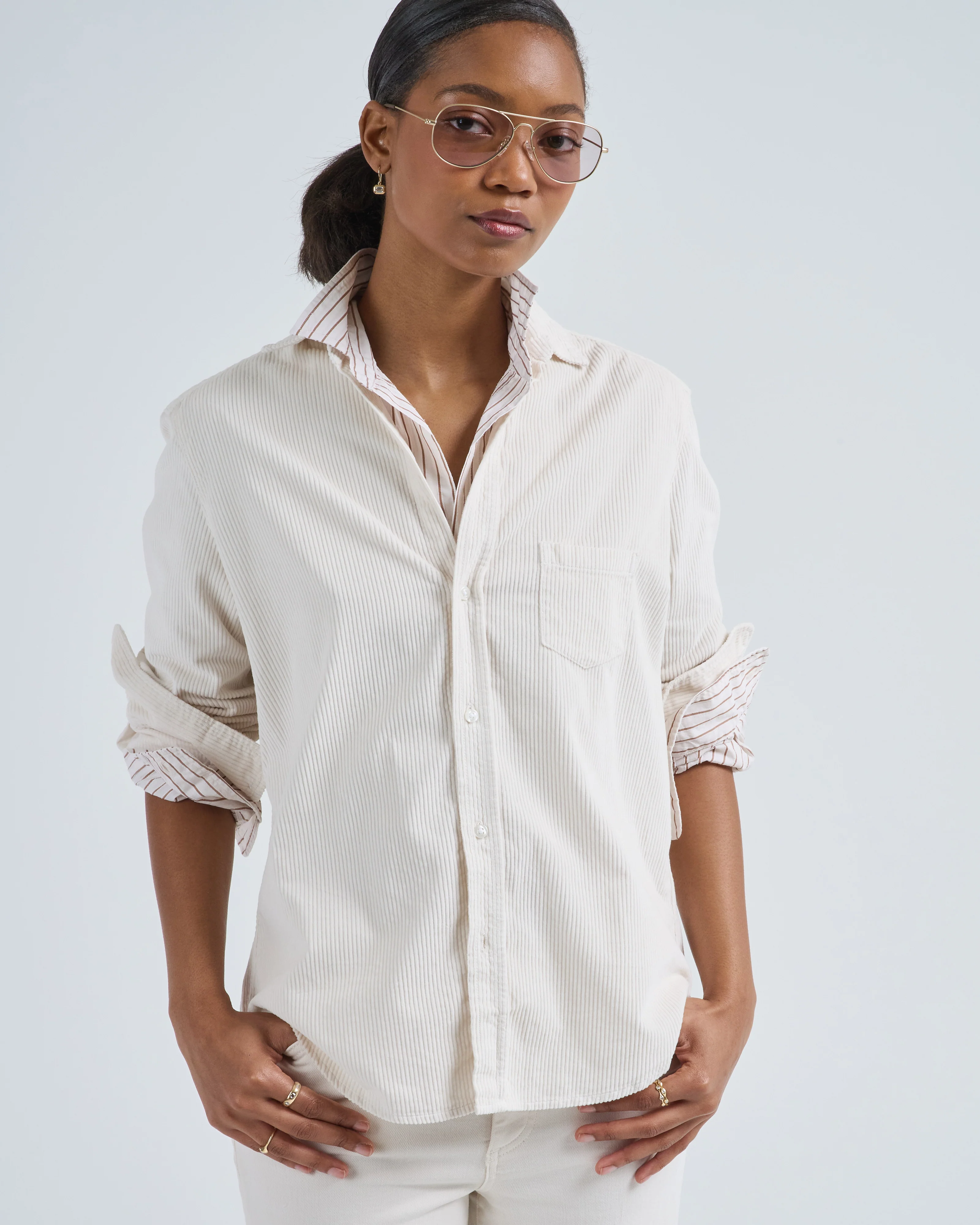 eileen relaxed button-up shirt - Image 5