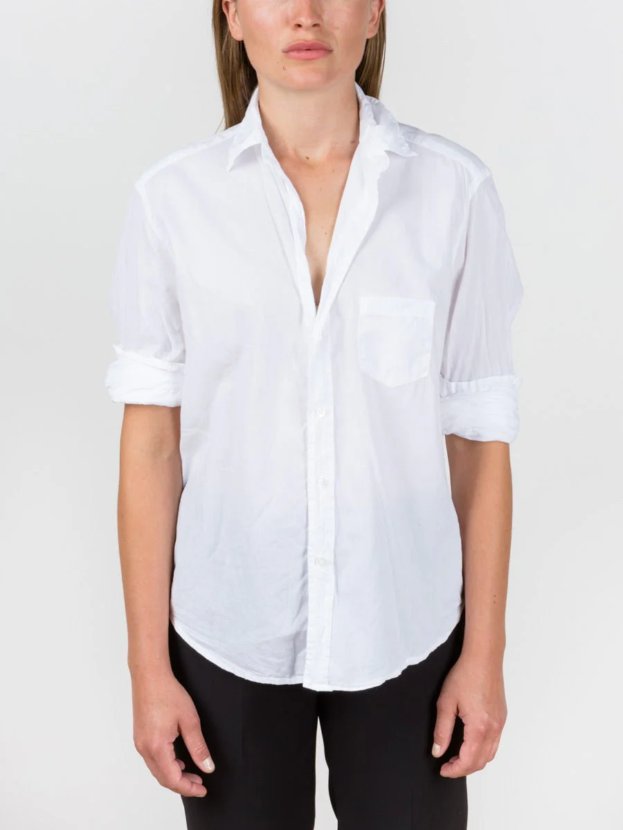 eileen shirt - white poplin - Image 2