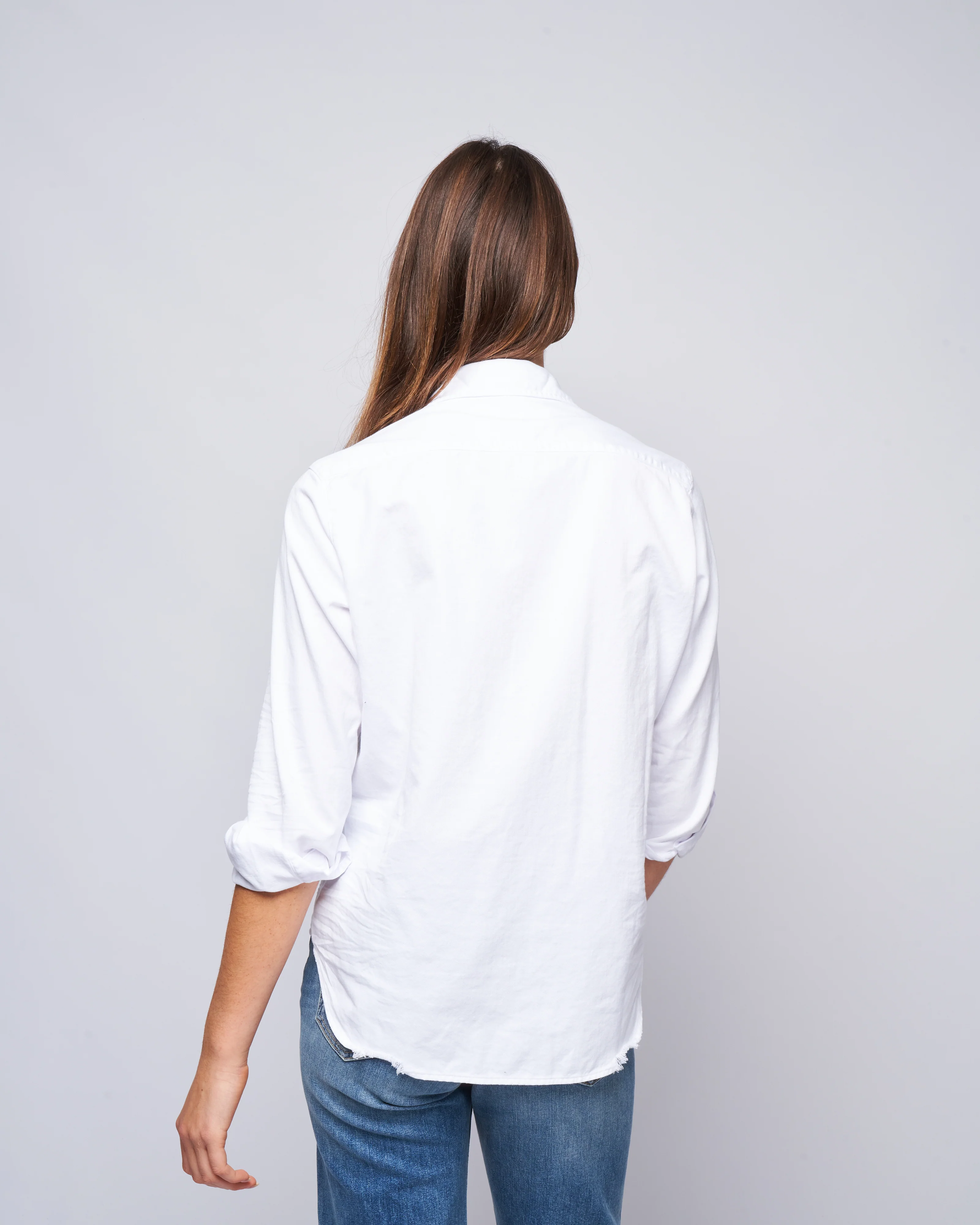 eileen woven button up- tattered wash denim - Image 4