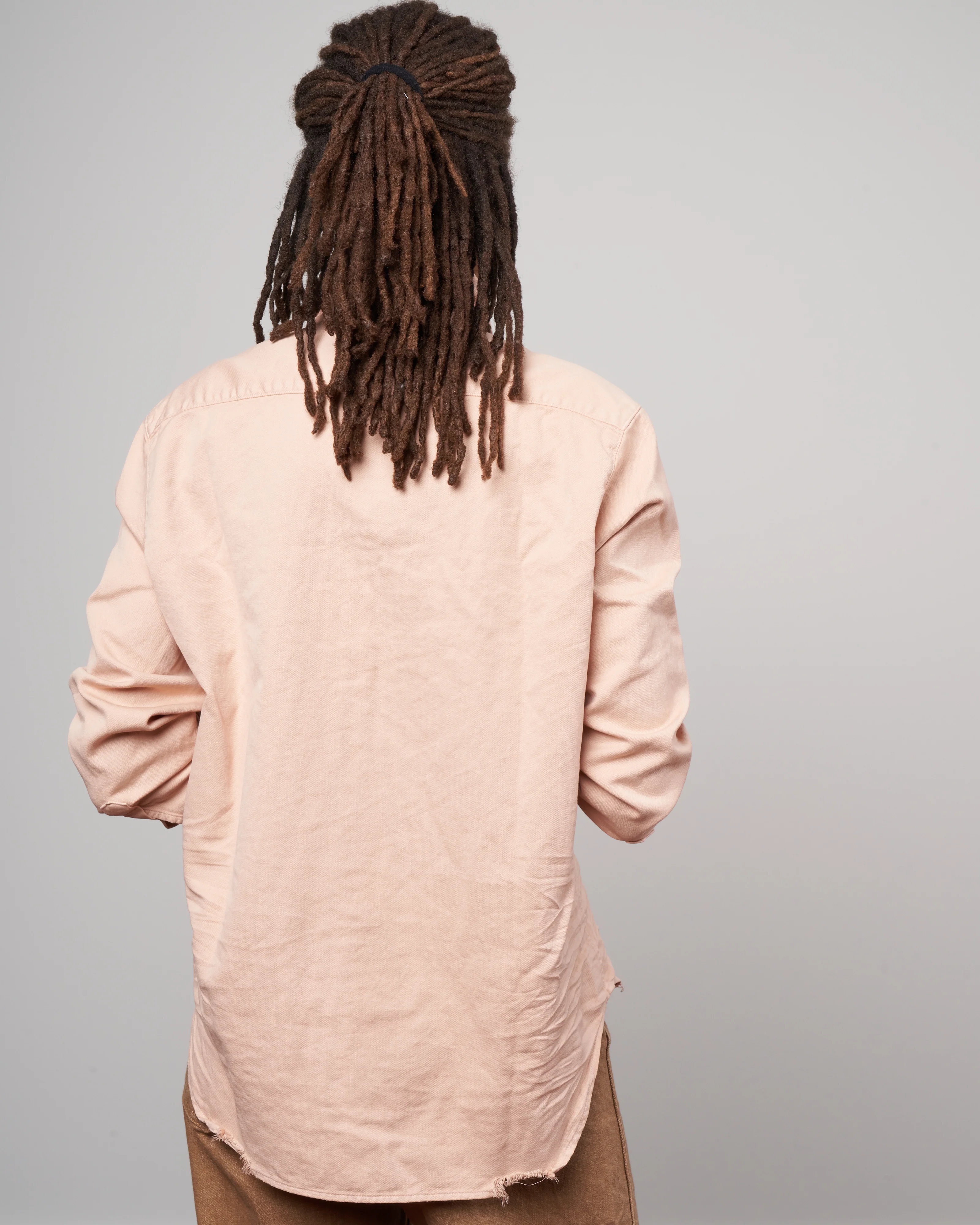 eileen woven button up - vintage peach - Image 3