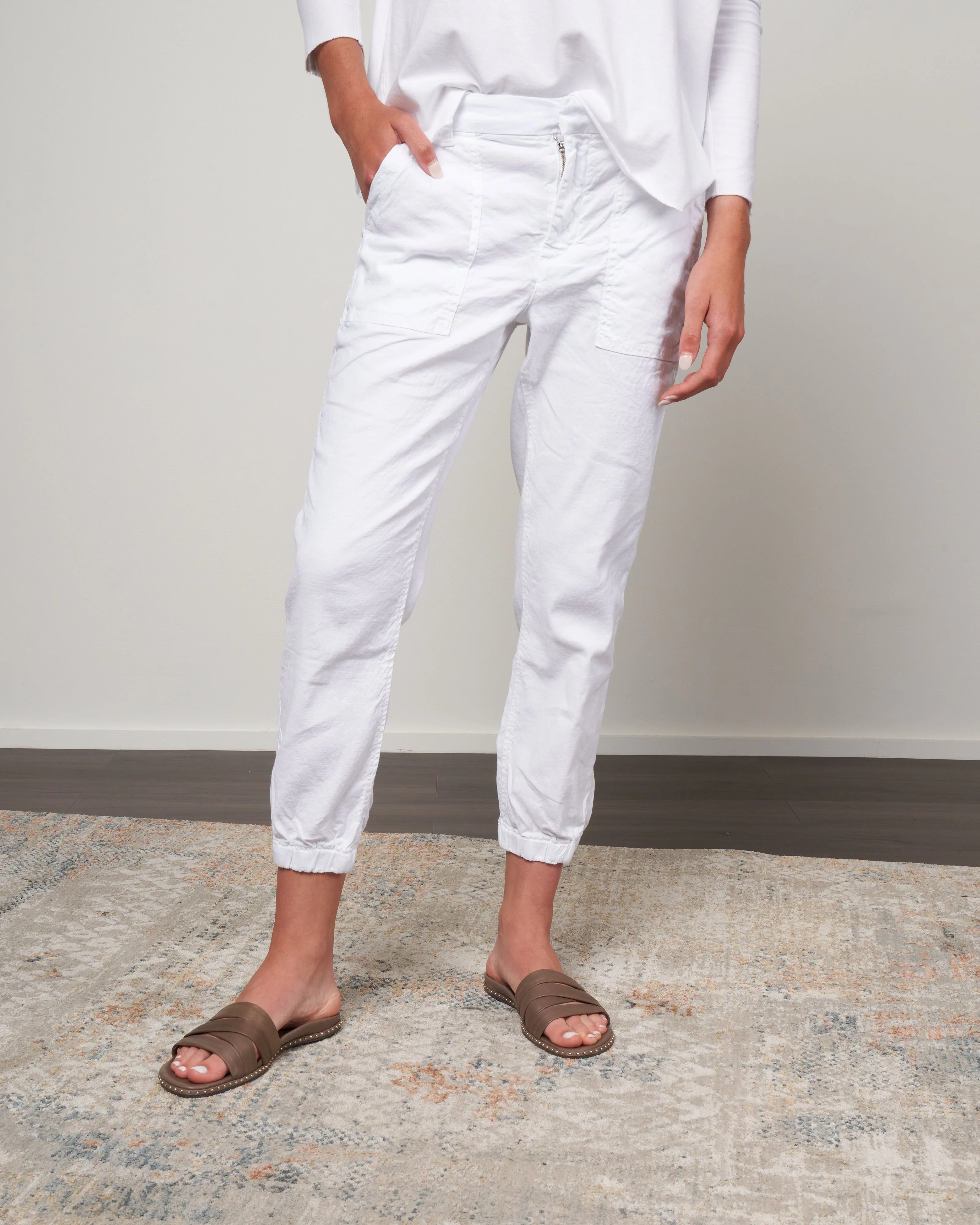 jameson jogger performance - white performance linen - Image 2