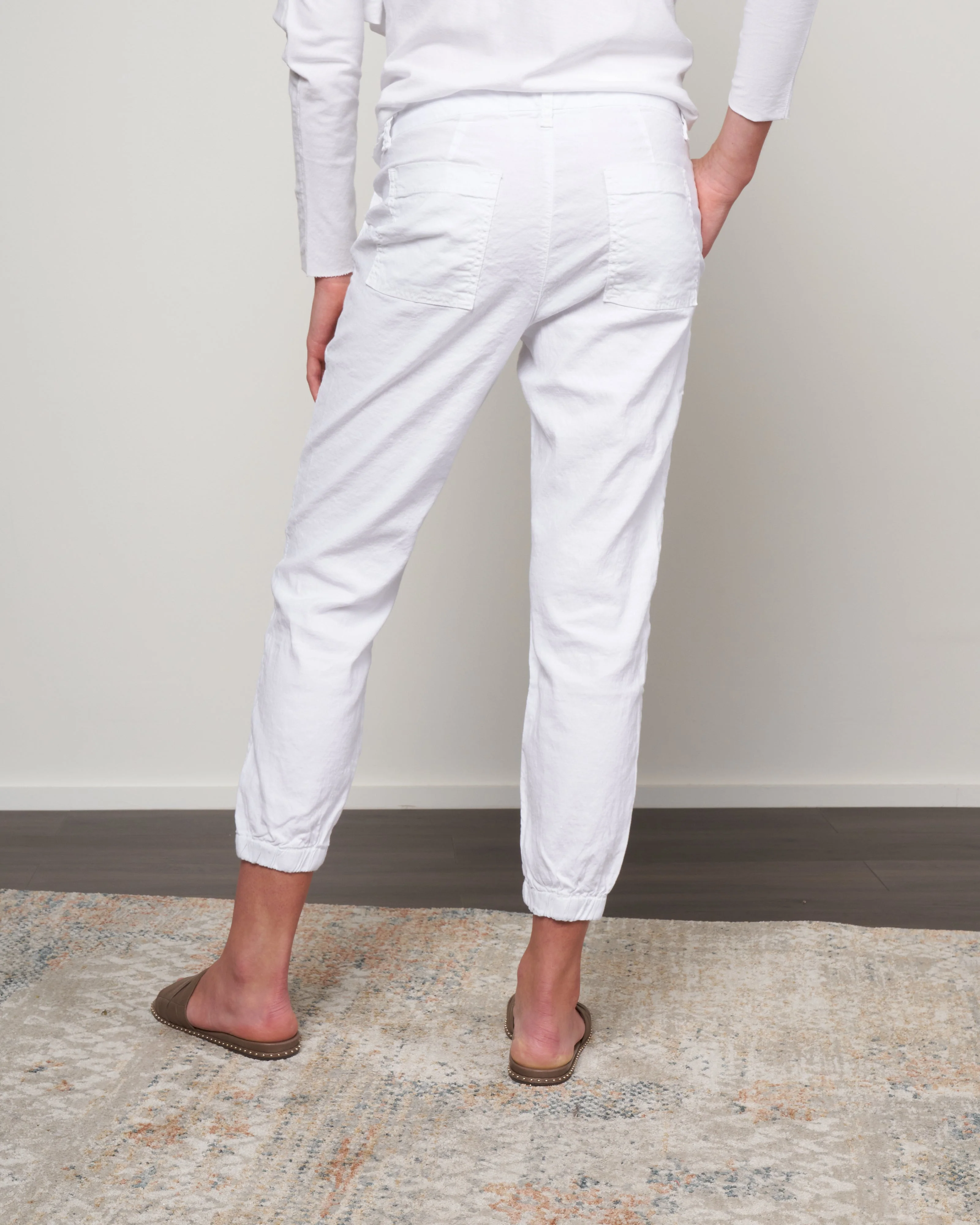 jameson jogger performance - white performance linen - Image 4