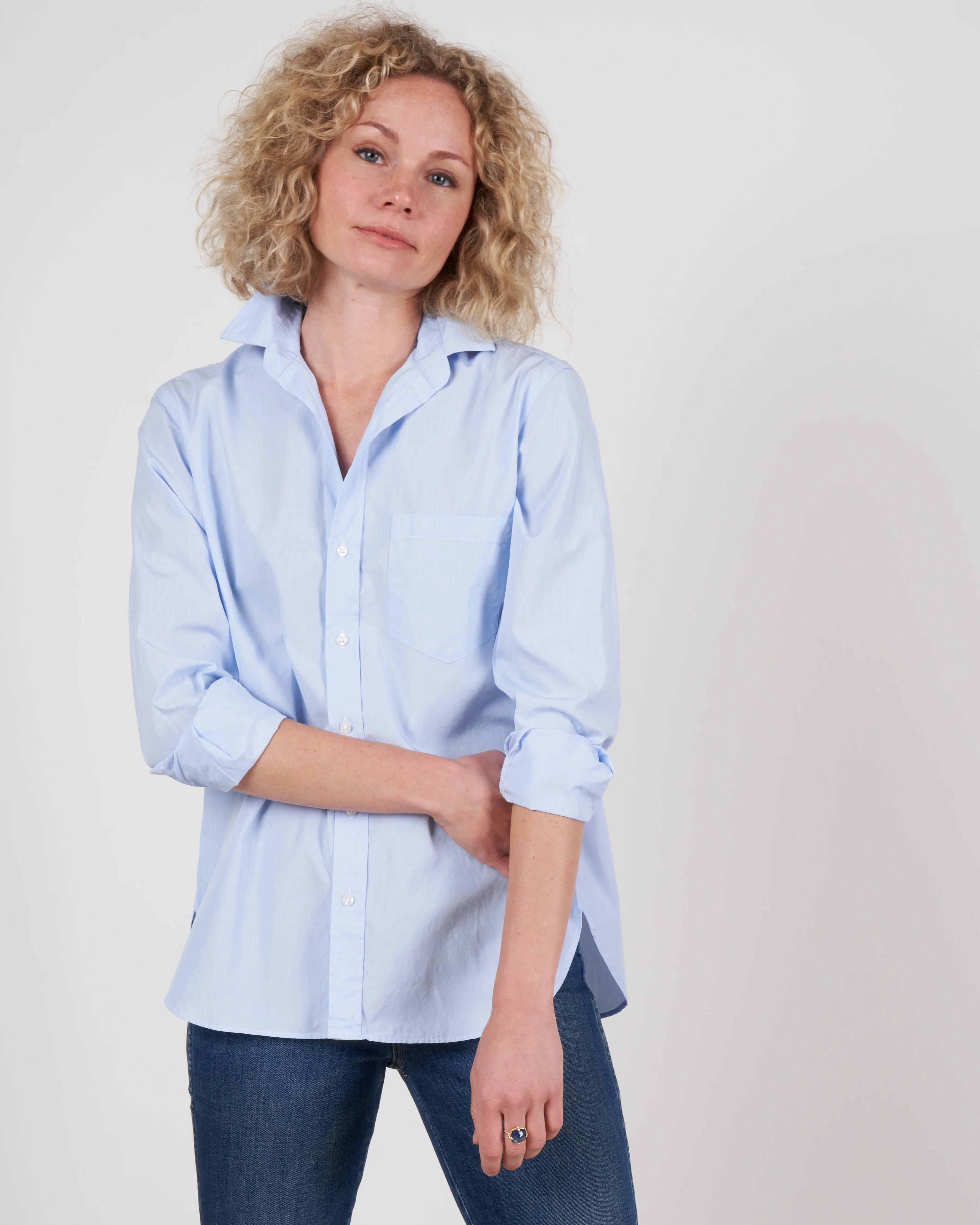 joedy button up - light blue end on end - Image 2
