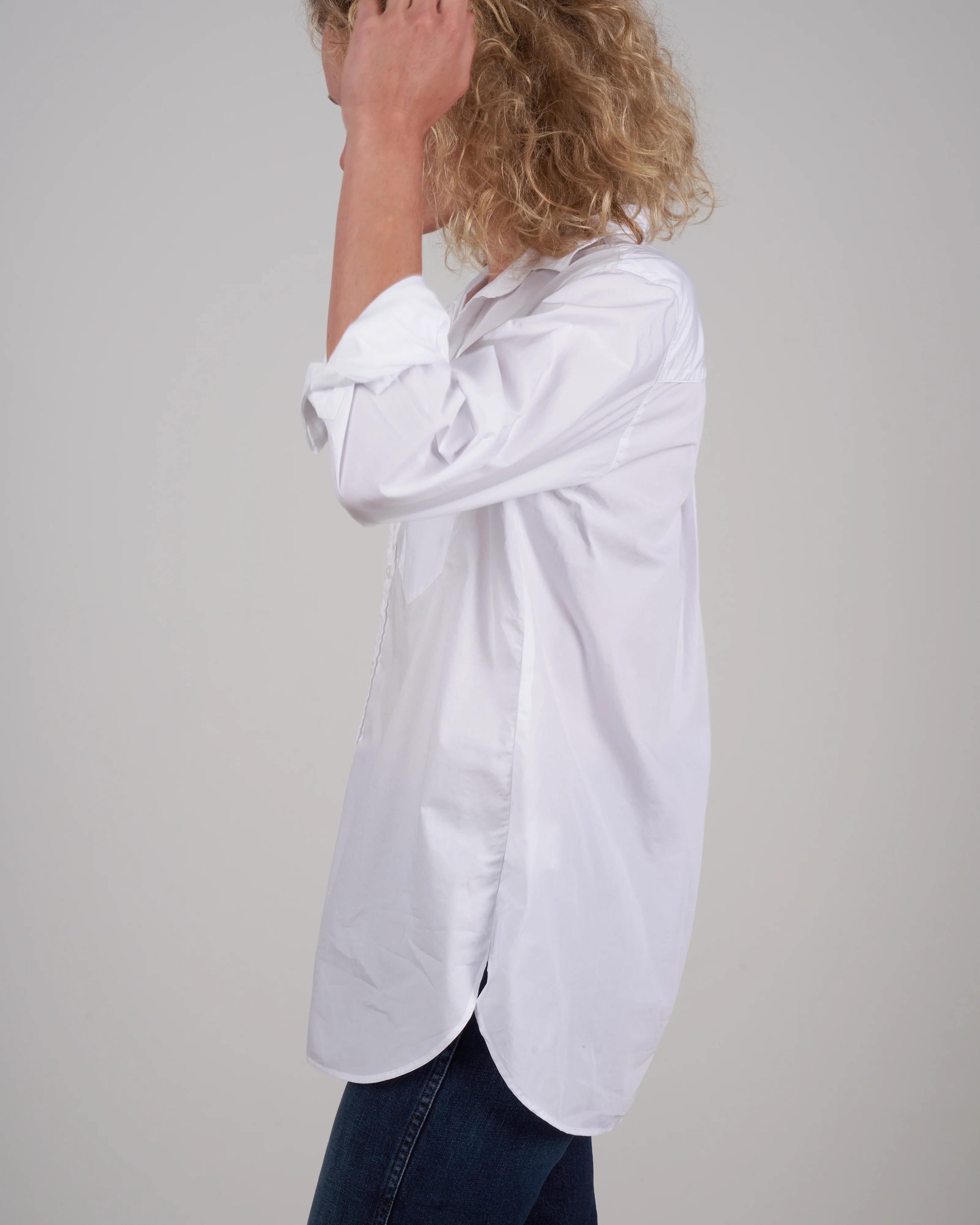 joedy woven button up - white piumino - Image 3