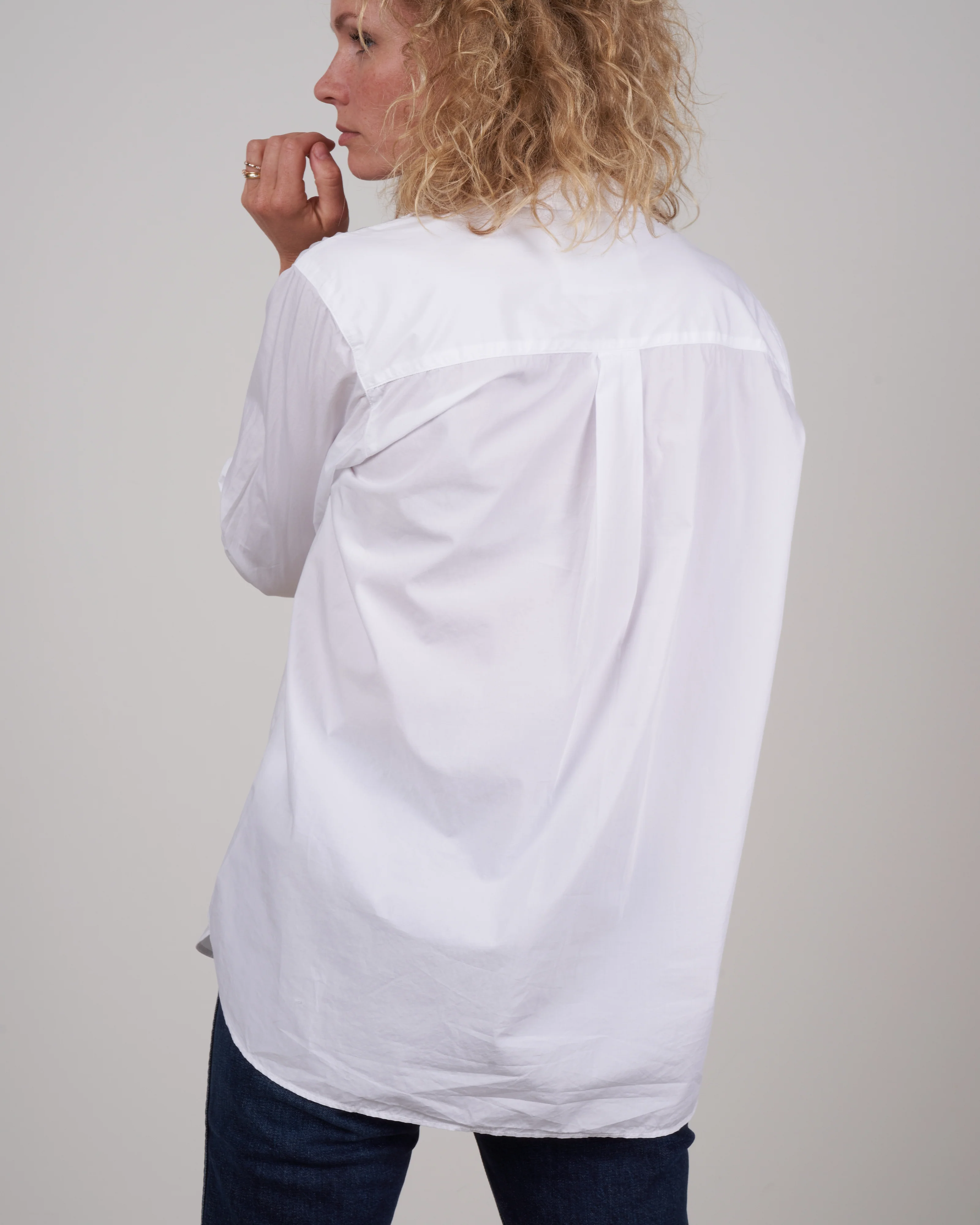 joedy woven button up - white piumino - Image 4