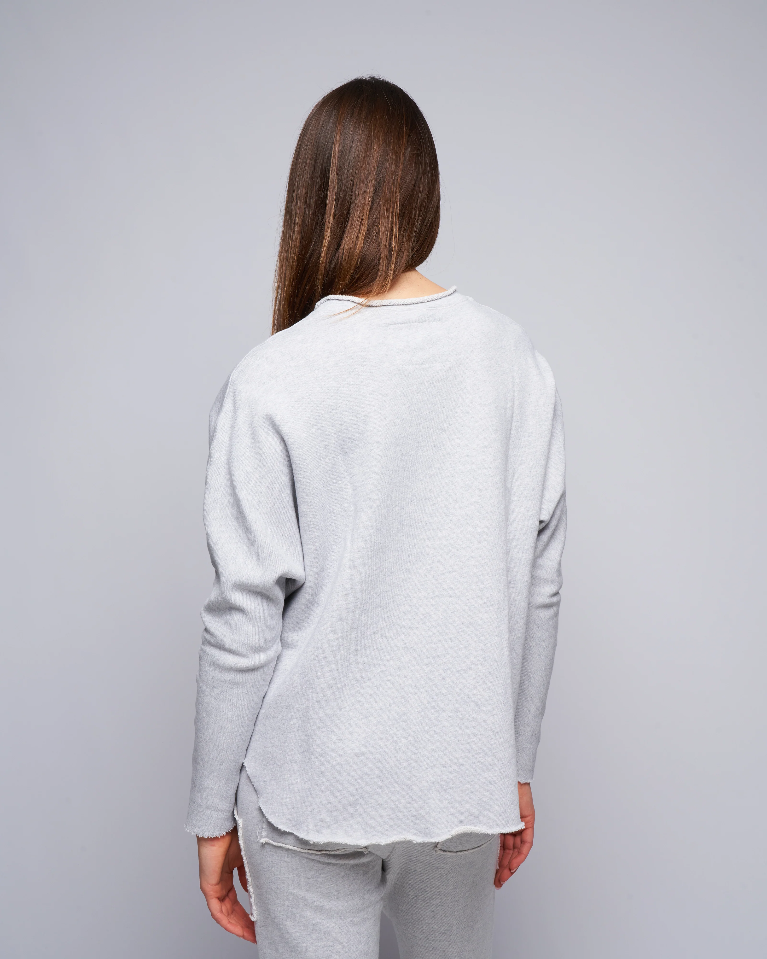 long sleeve capelet - gray melange - Image 4