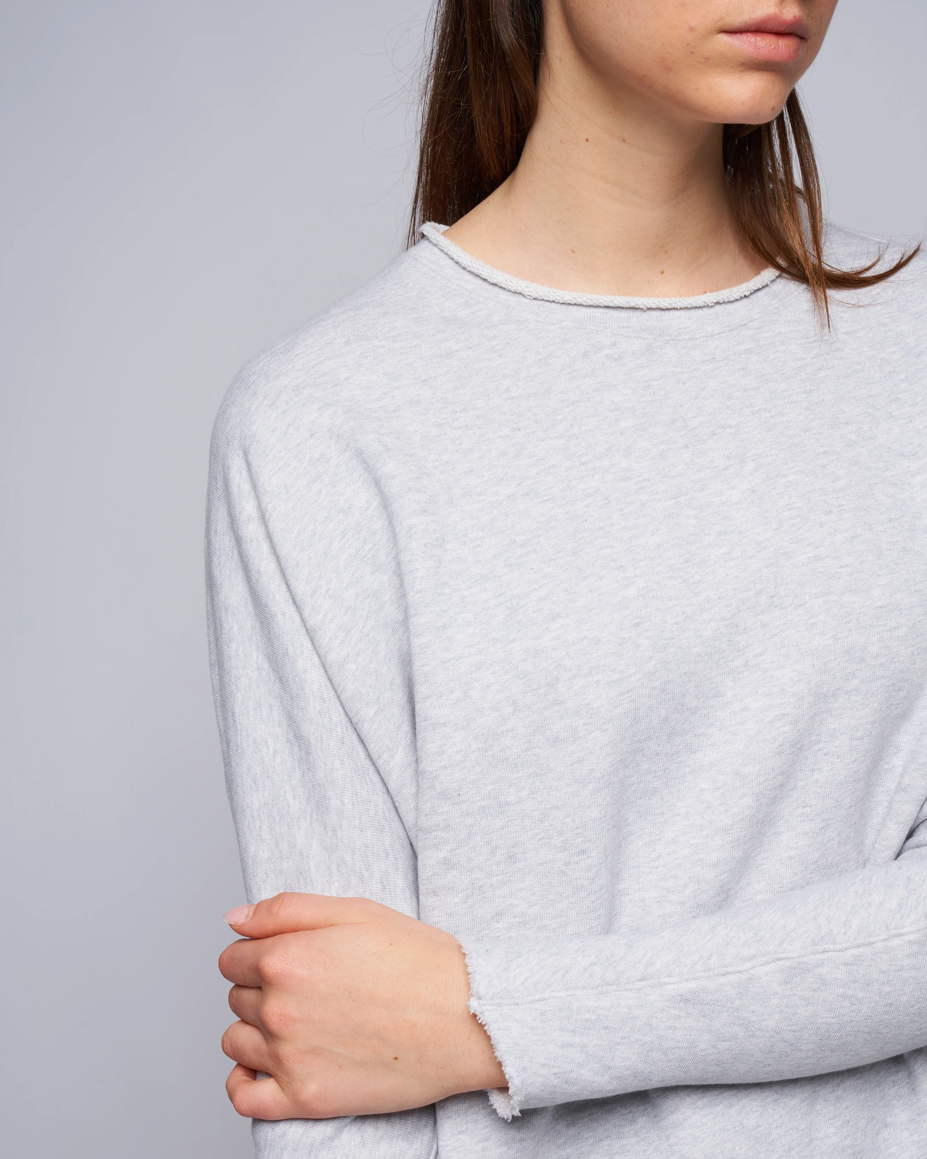 long sleeve capelet - gray melange - Image 5