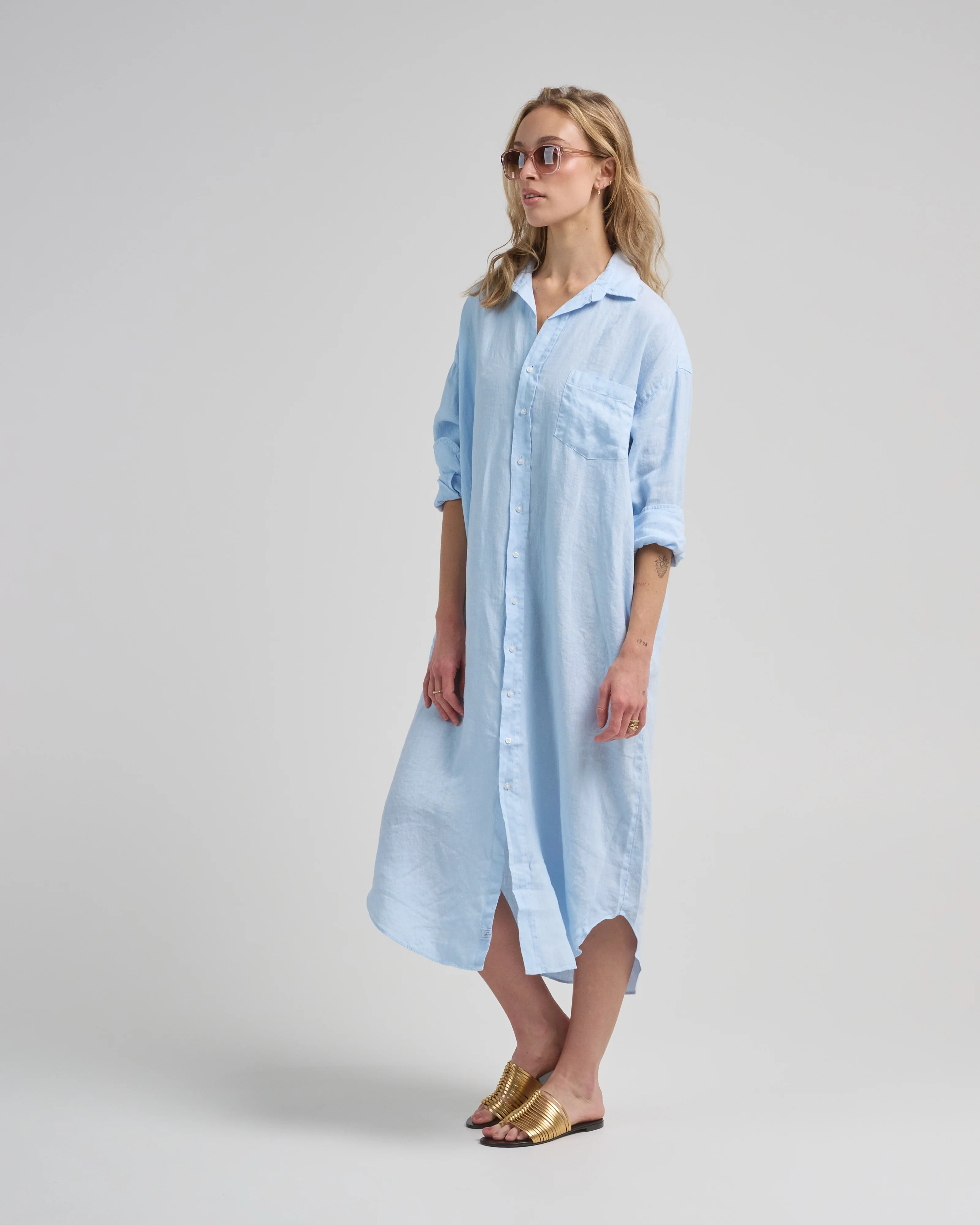 megan one size button-up dress - Image 4