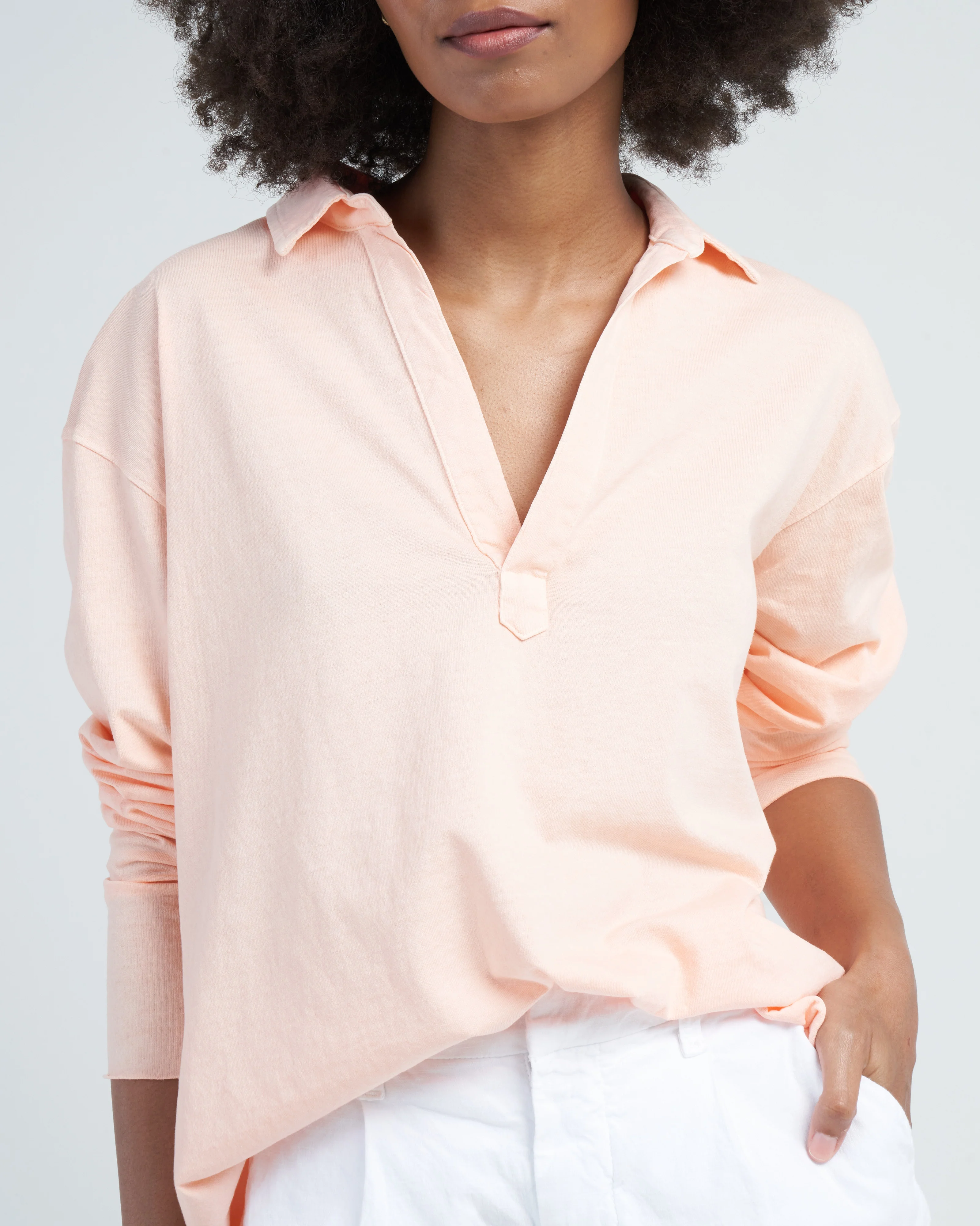 patrick popover henley heritage jersey - creamsicle - Image 5