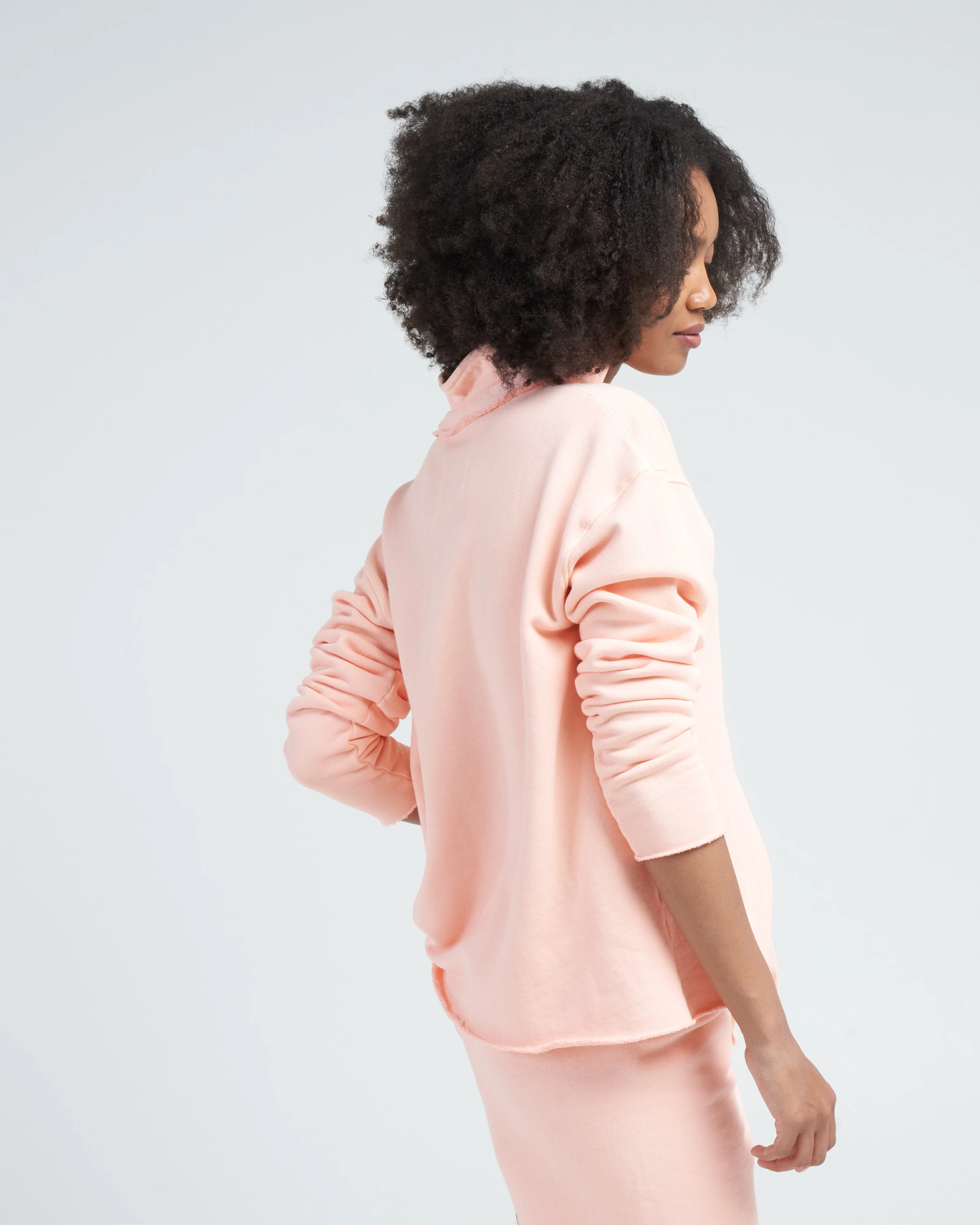 patrick popover henley triple fleece - creamsicle - Image 3