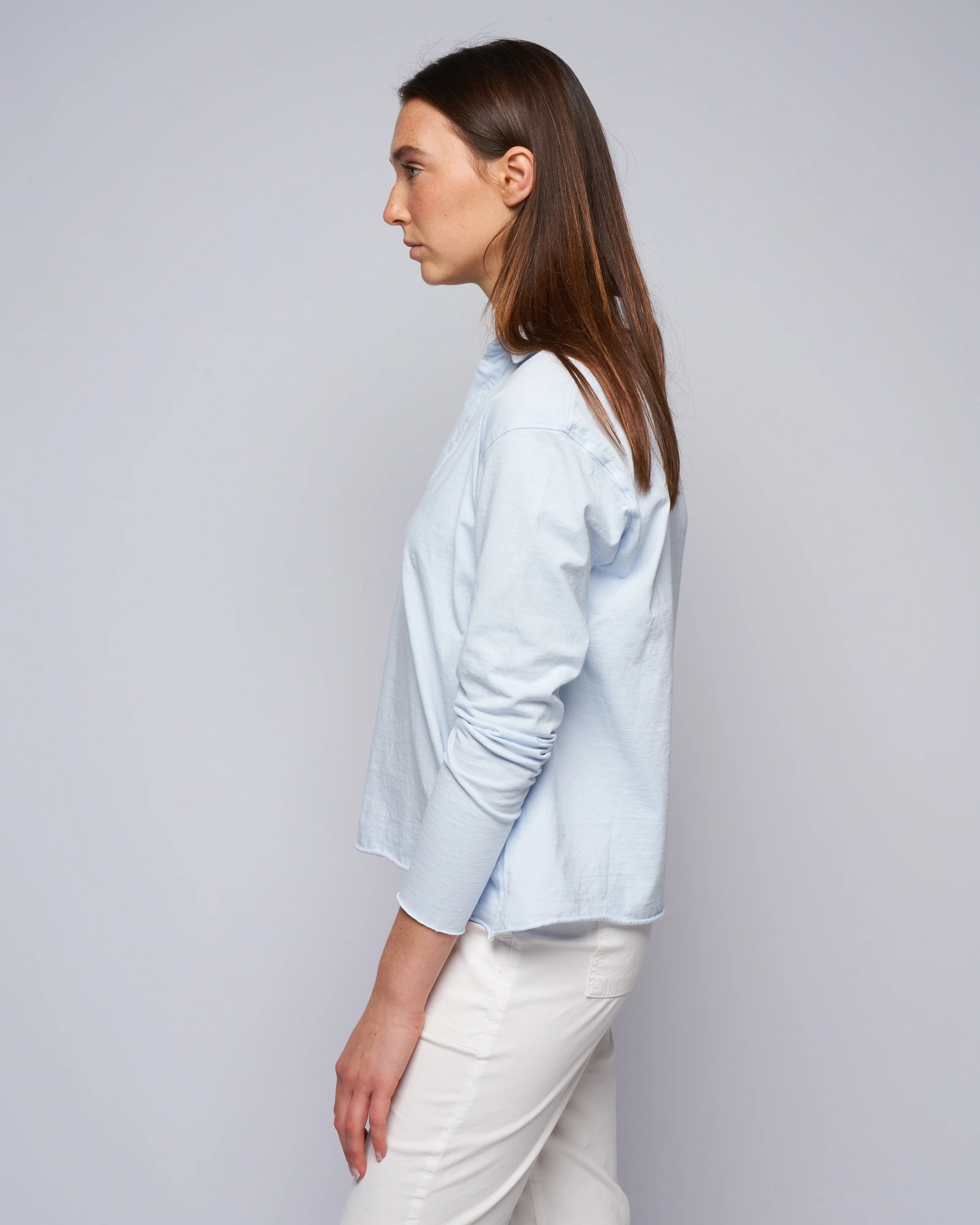 popover henley - shirting blue - Image 3