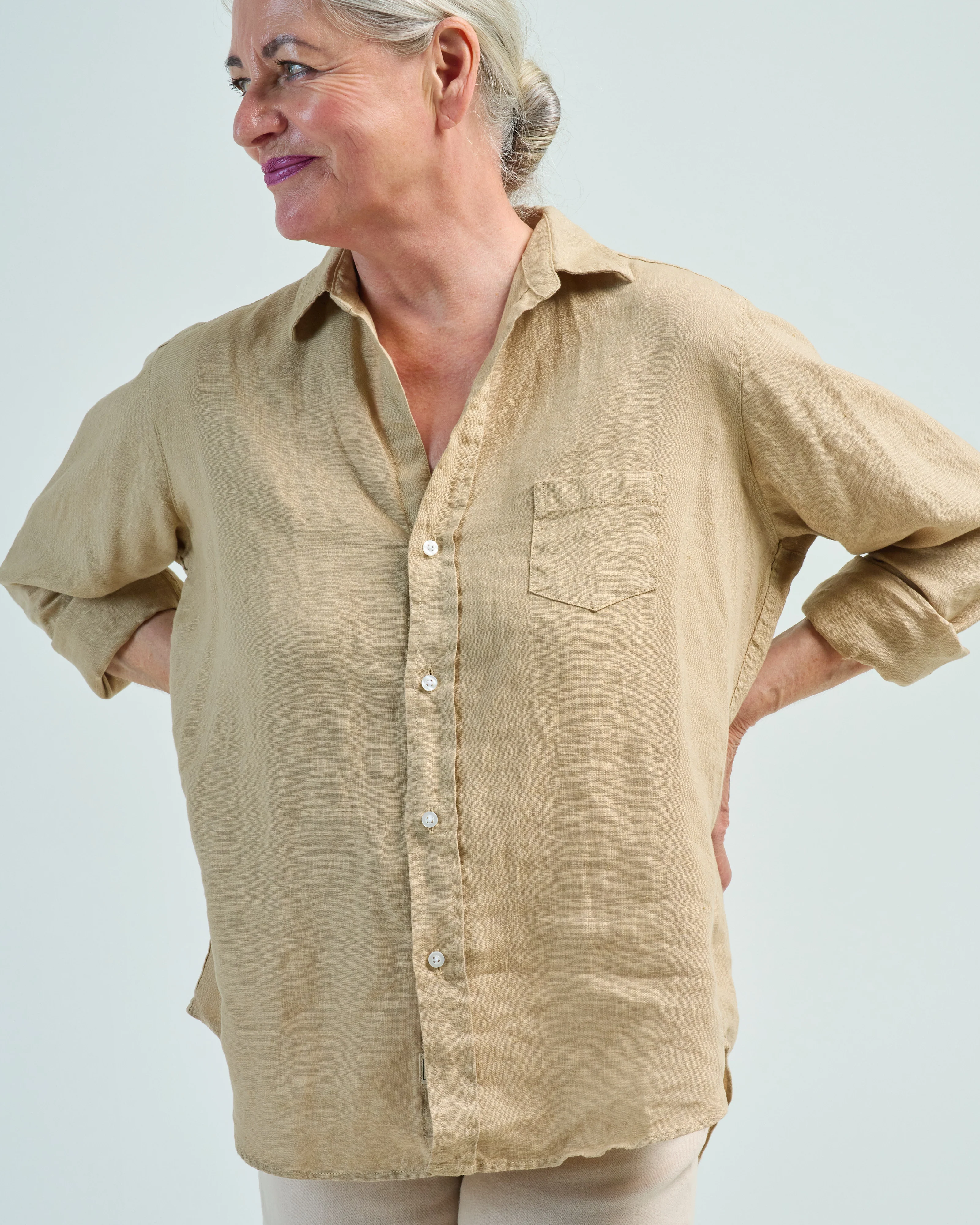 eileen relaxed button-up shirt - Image 5