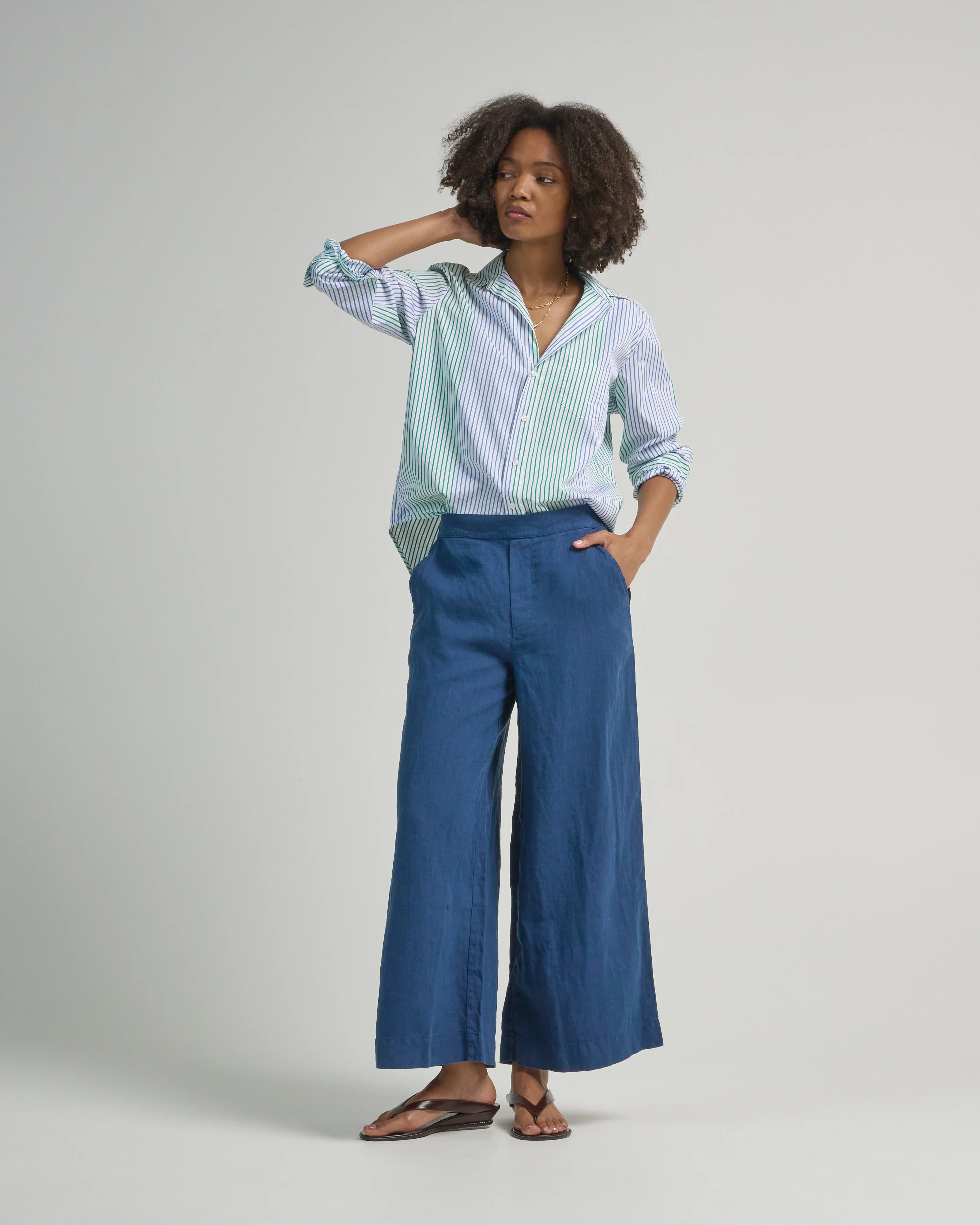 eileen relaxed button-up shirt - Image 2