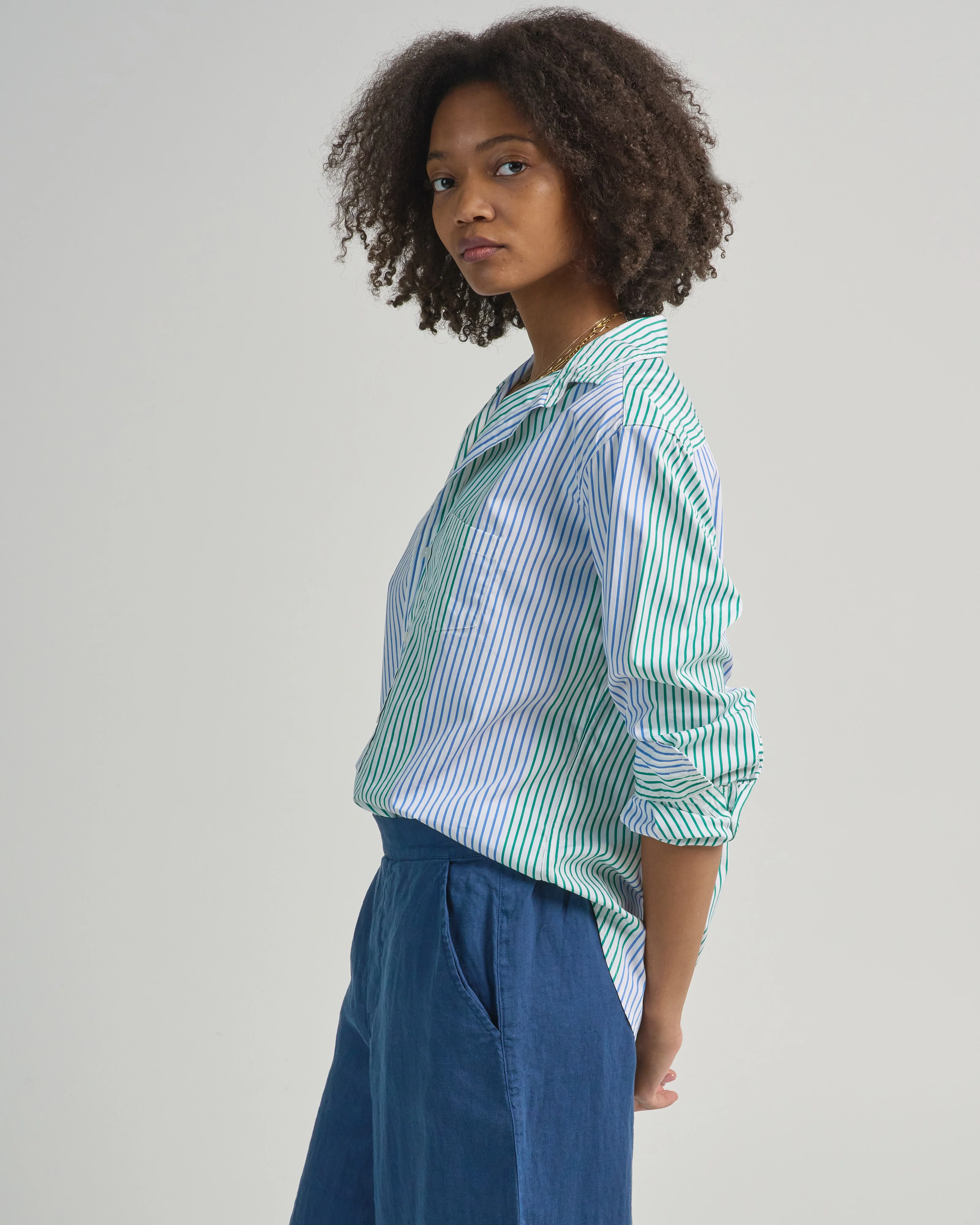 eileen relaxed button-up shirt - Image 3