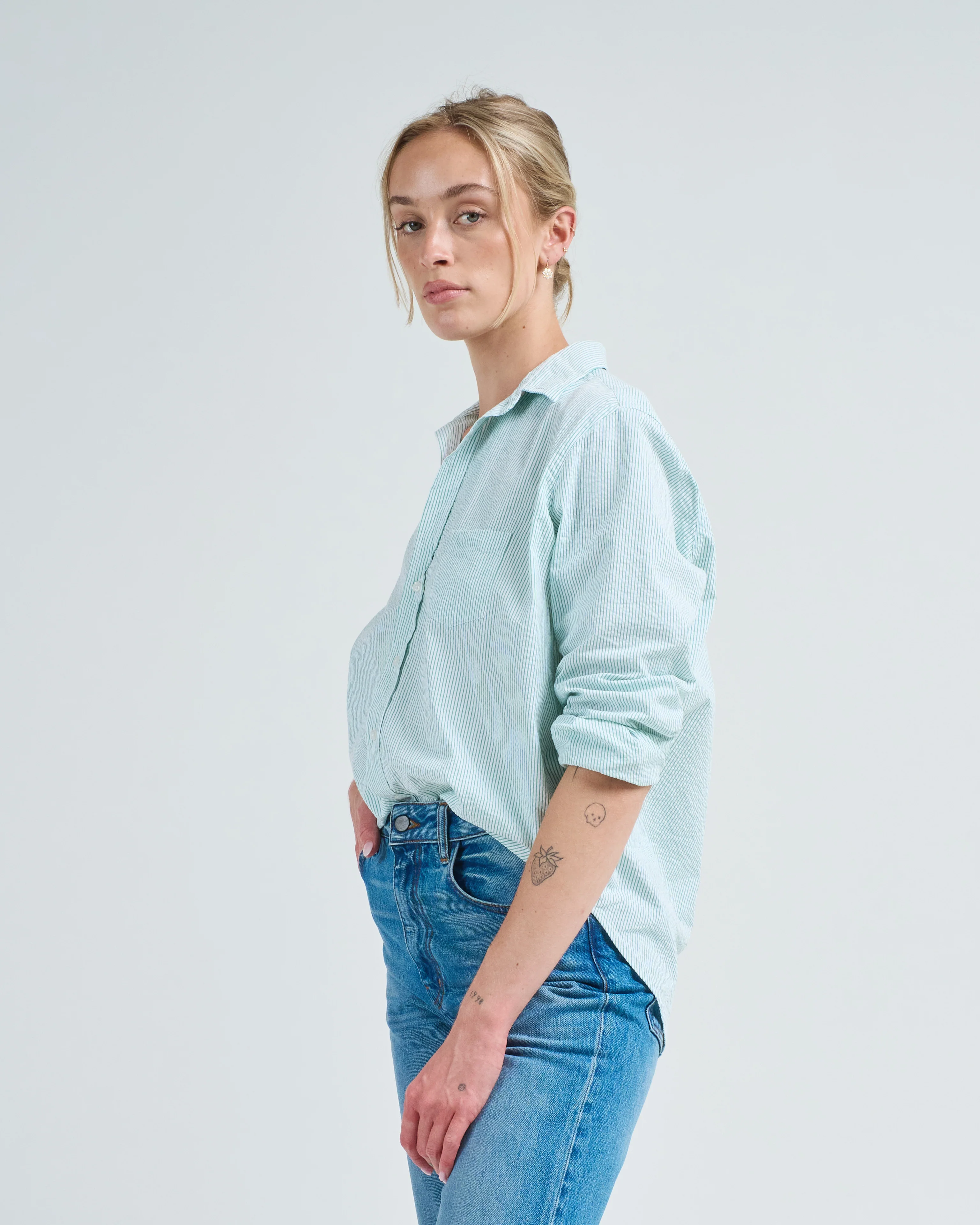 eileen relaxed button-up shirt - Image 3
