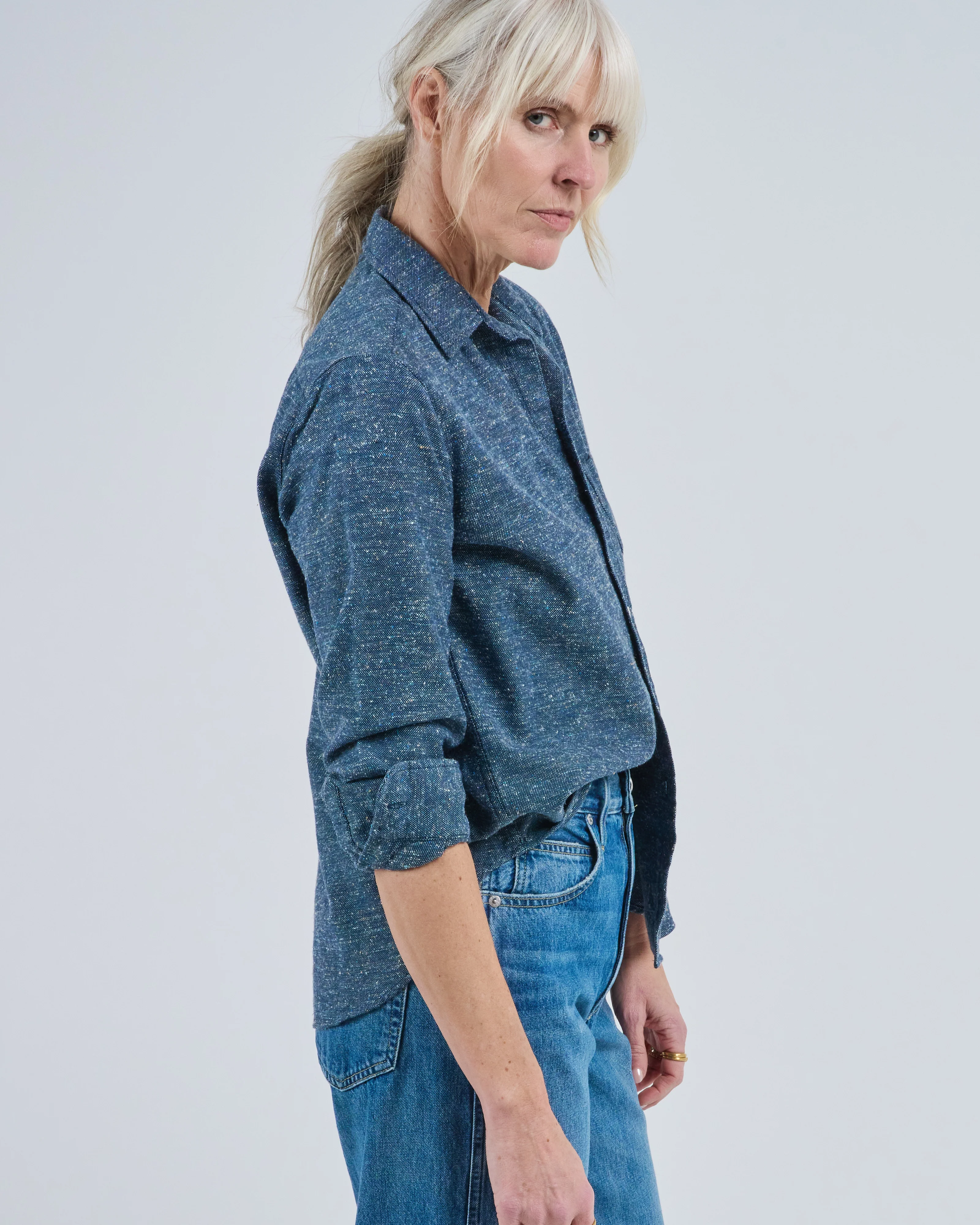 eileen relaxed button-up shirt - Image 2
