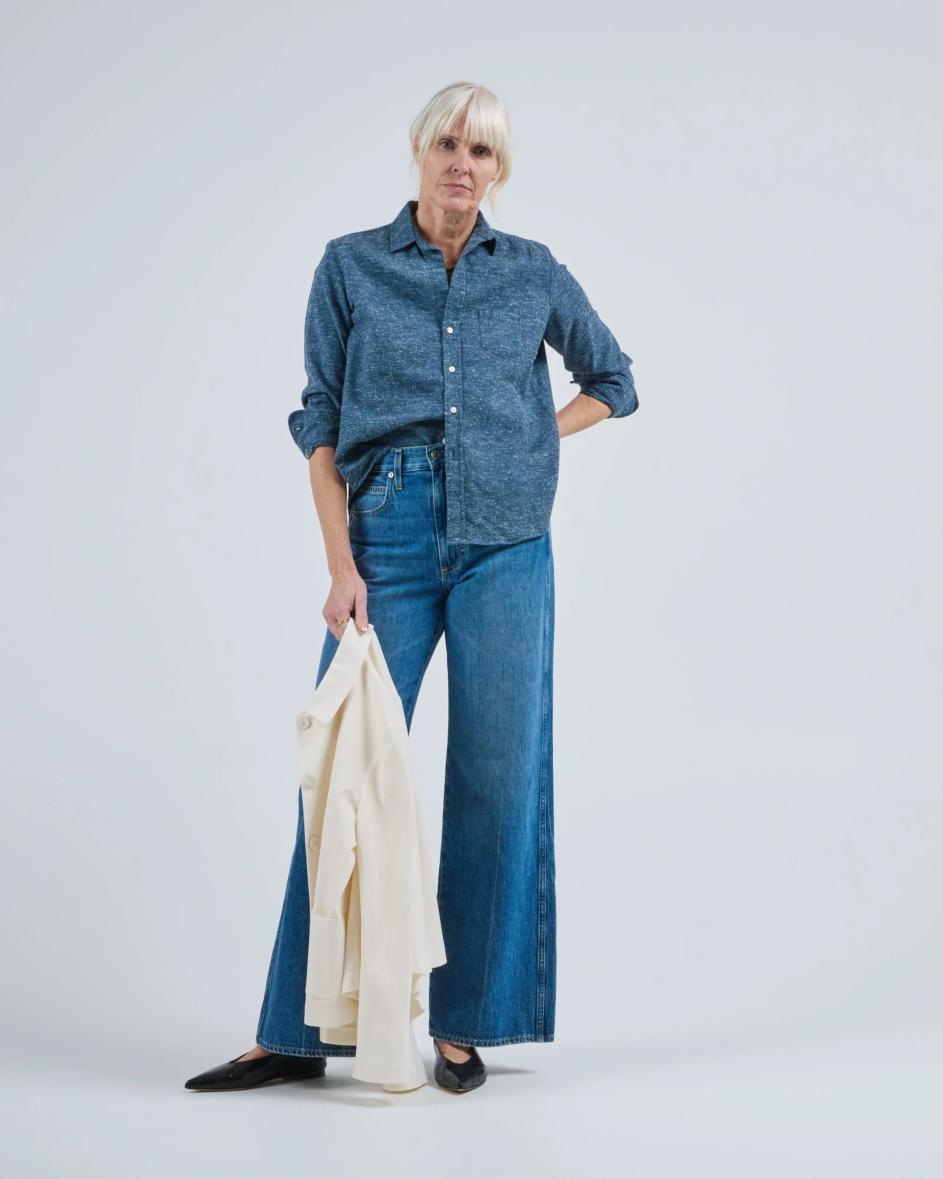 eileen relaxed button-up shirt - Image 5