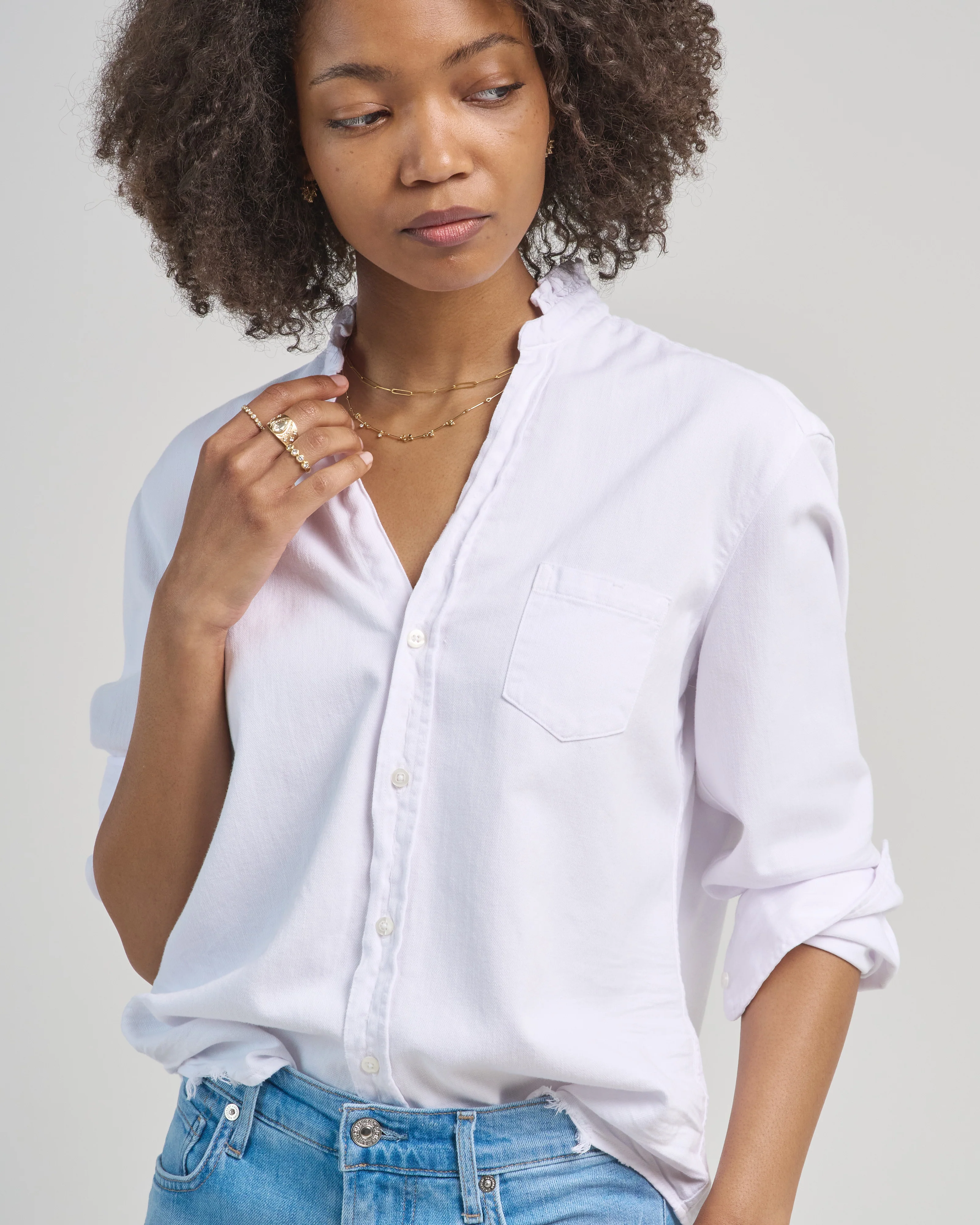 eileen relaxed button-up shirt - Image 3