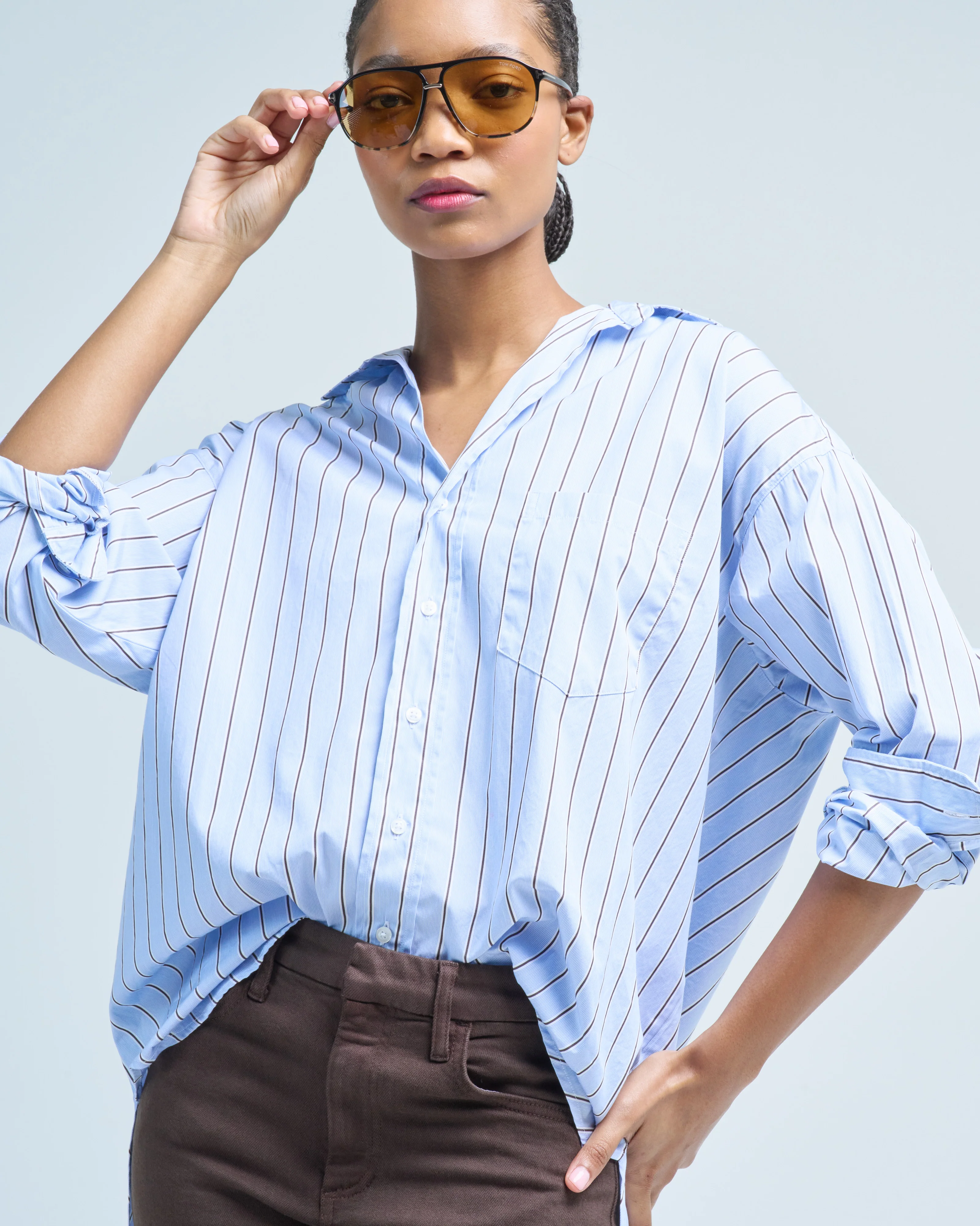 shirley oversized button-up shirt - Image 5