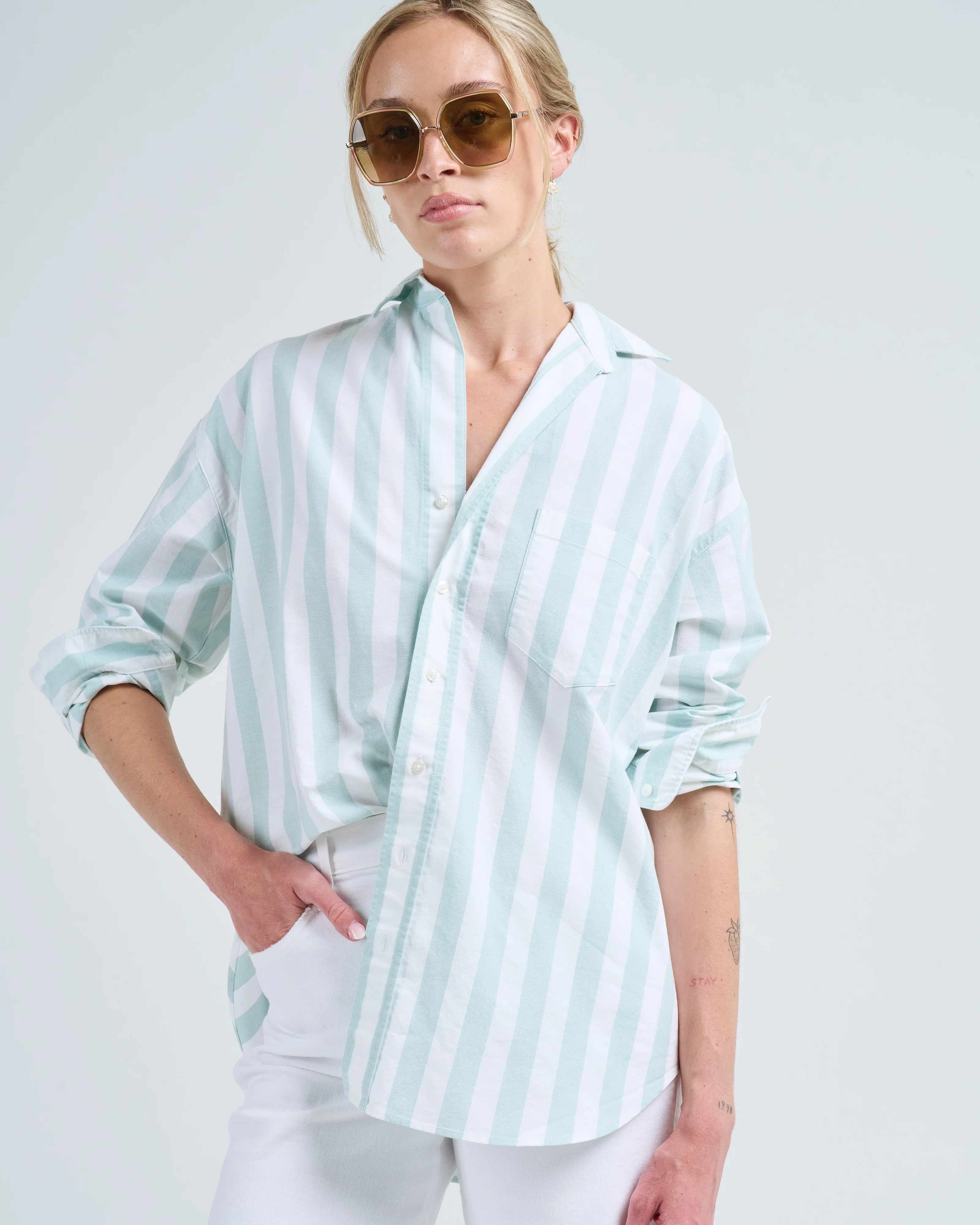 shirley oversized button-up shirt - Image 5