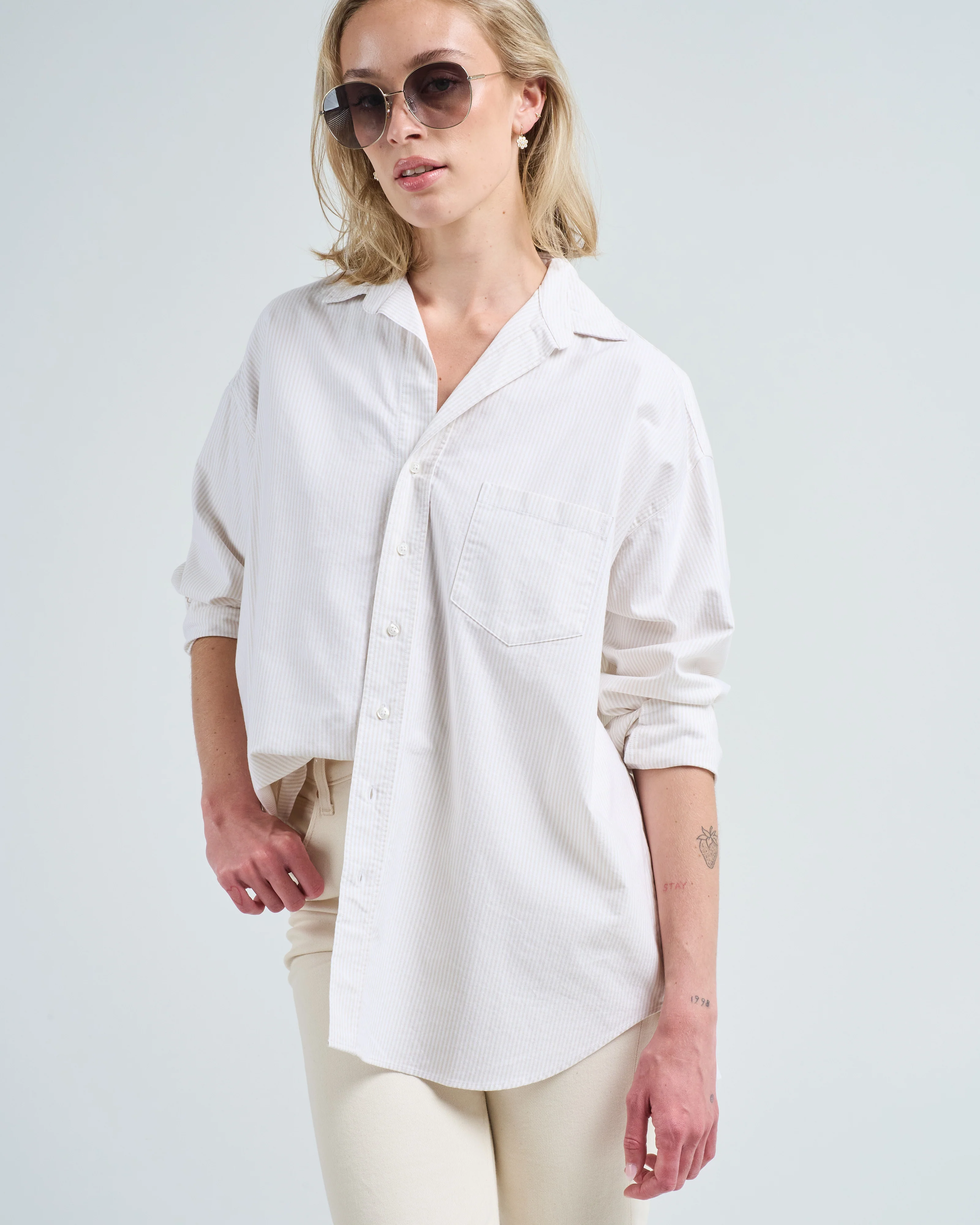 shirley oversized button-up shirt - Image 5