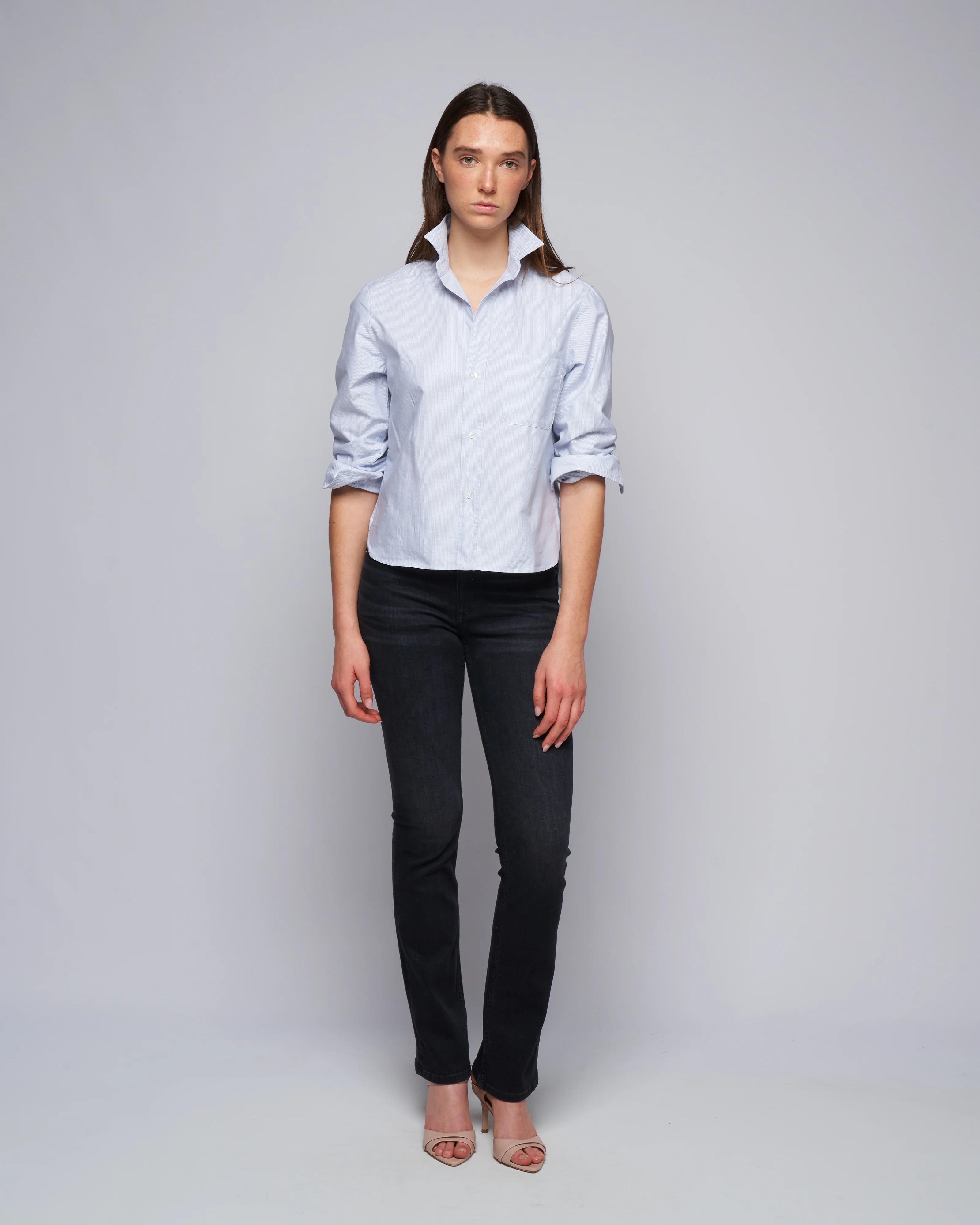 silvio woven button up - bwx blue stripe - Image 2