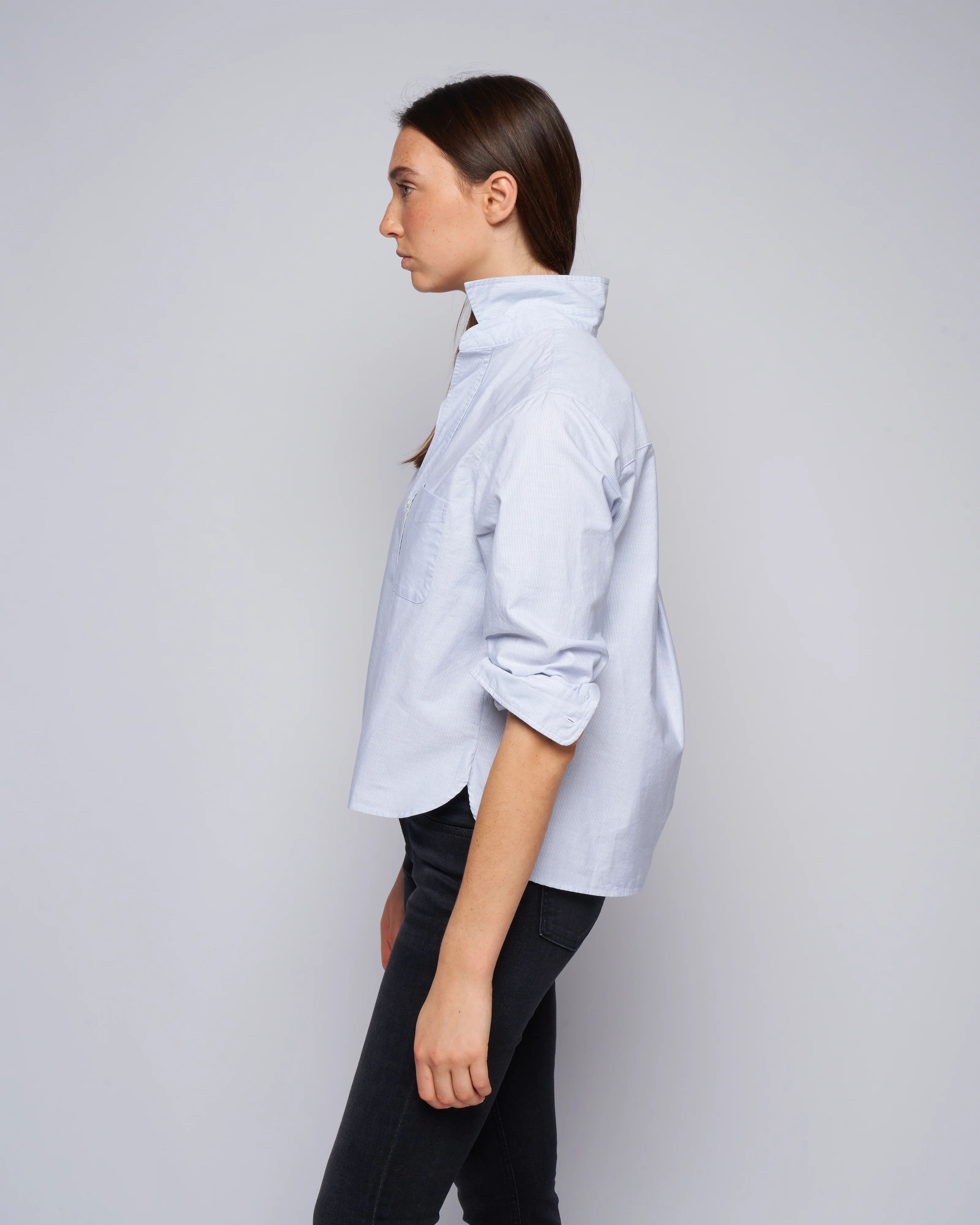 silvio woven button up - bwx blue stripe - Image 3