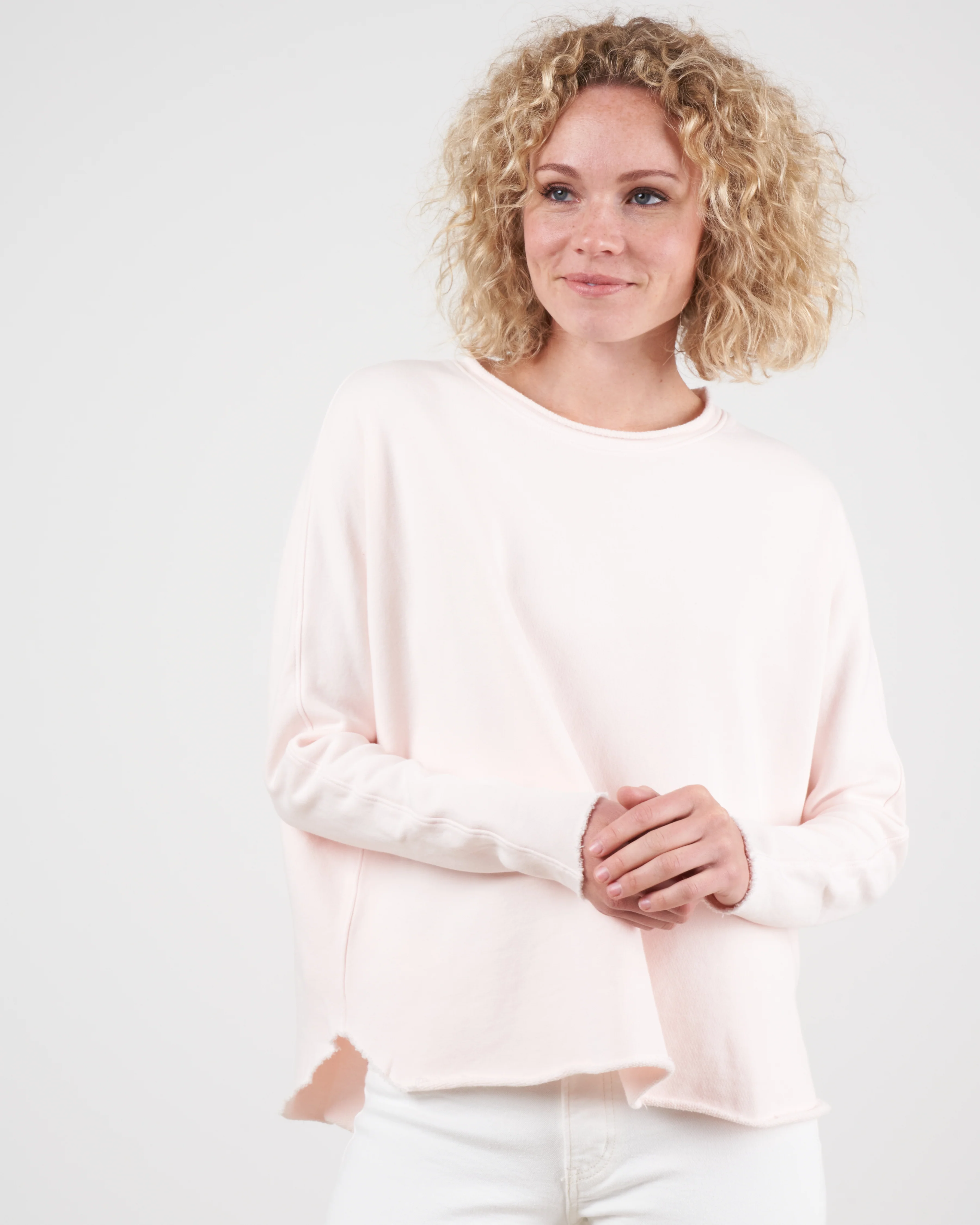 long sleeve funnel neck capelet - ballet slipper - Image 2