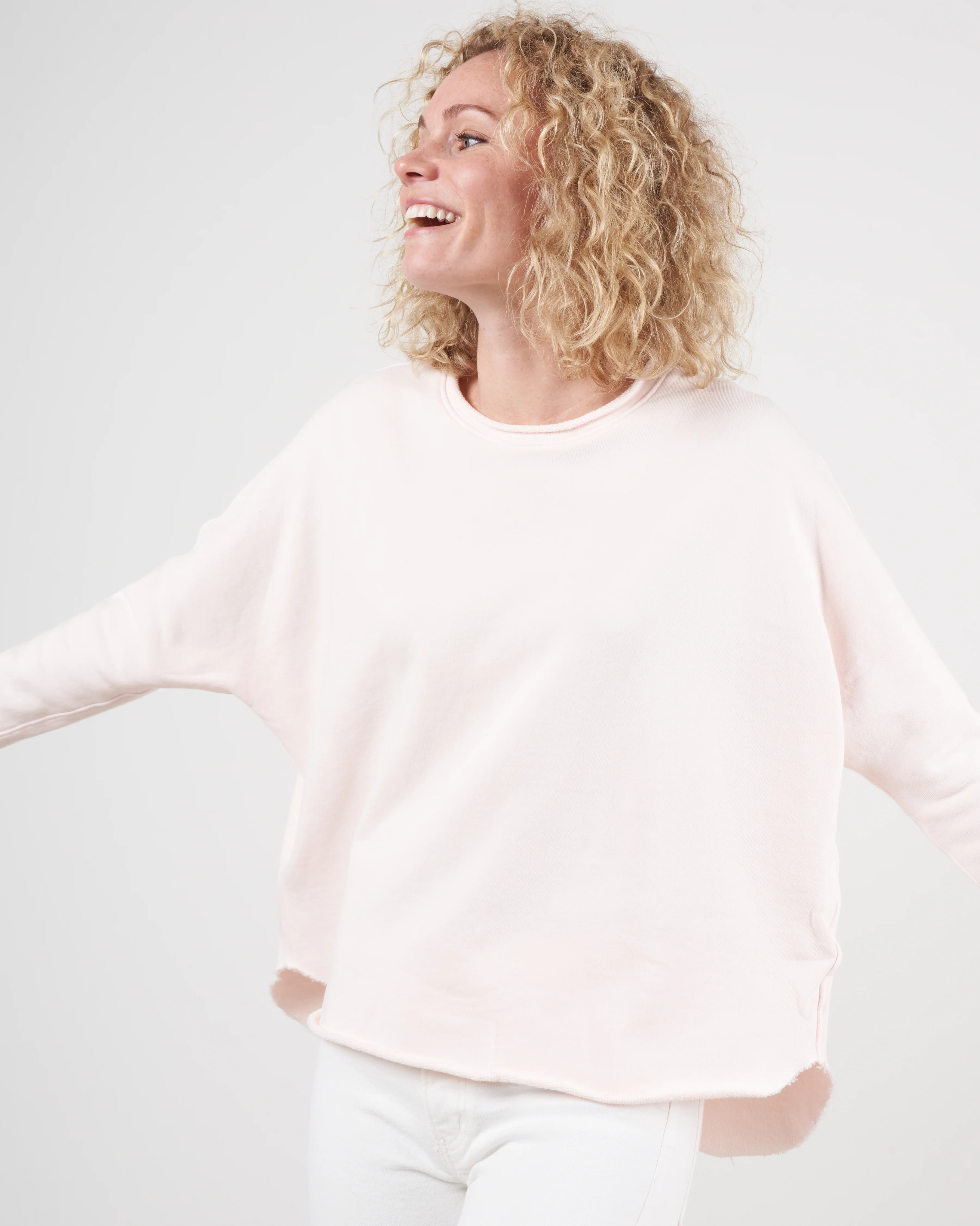 long sleeve funnel neck capelet - ballet slipper - Image 3