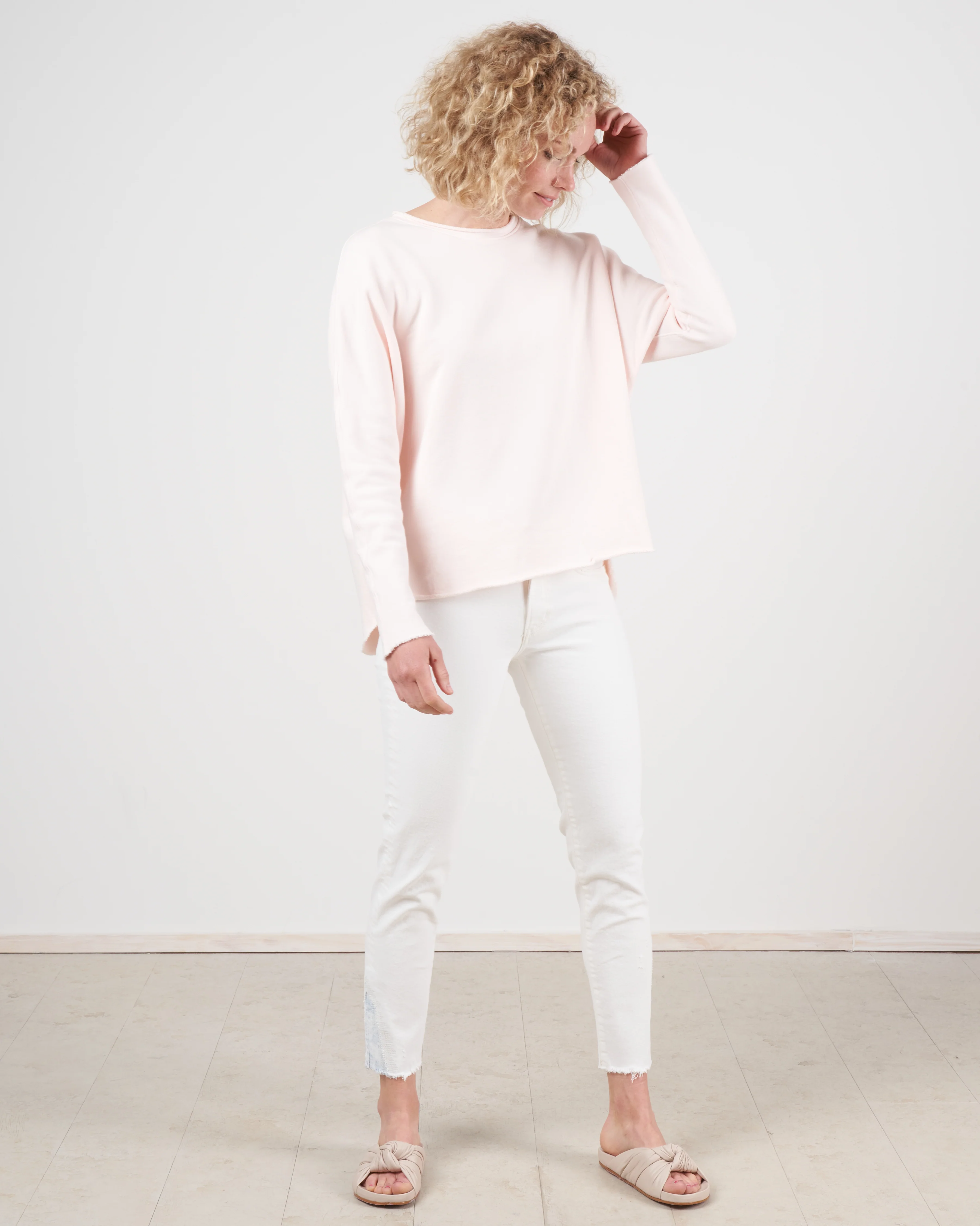 long sleeve funnel neck capelet - ballet slipper - Image 6