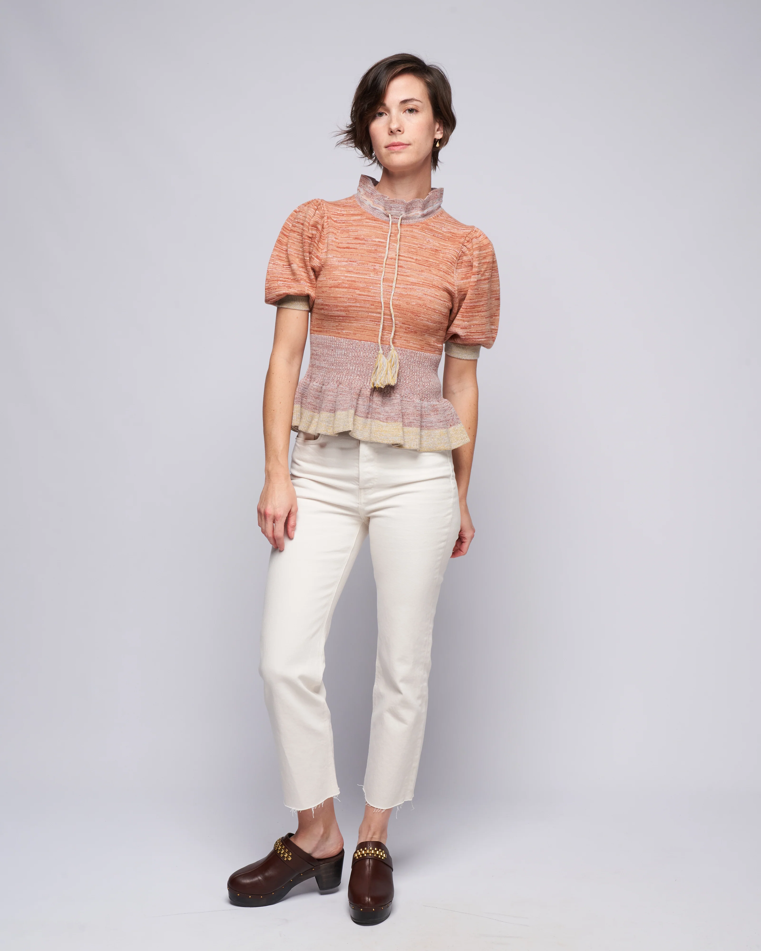 the monaghan mom jean - cream color denim - Image 2