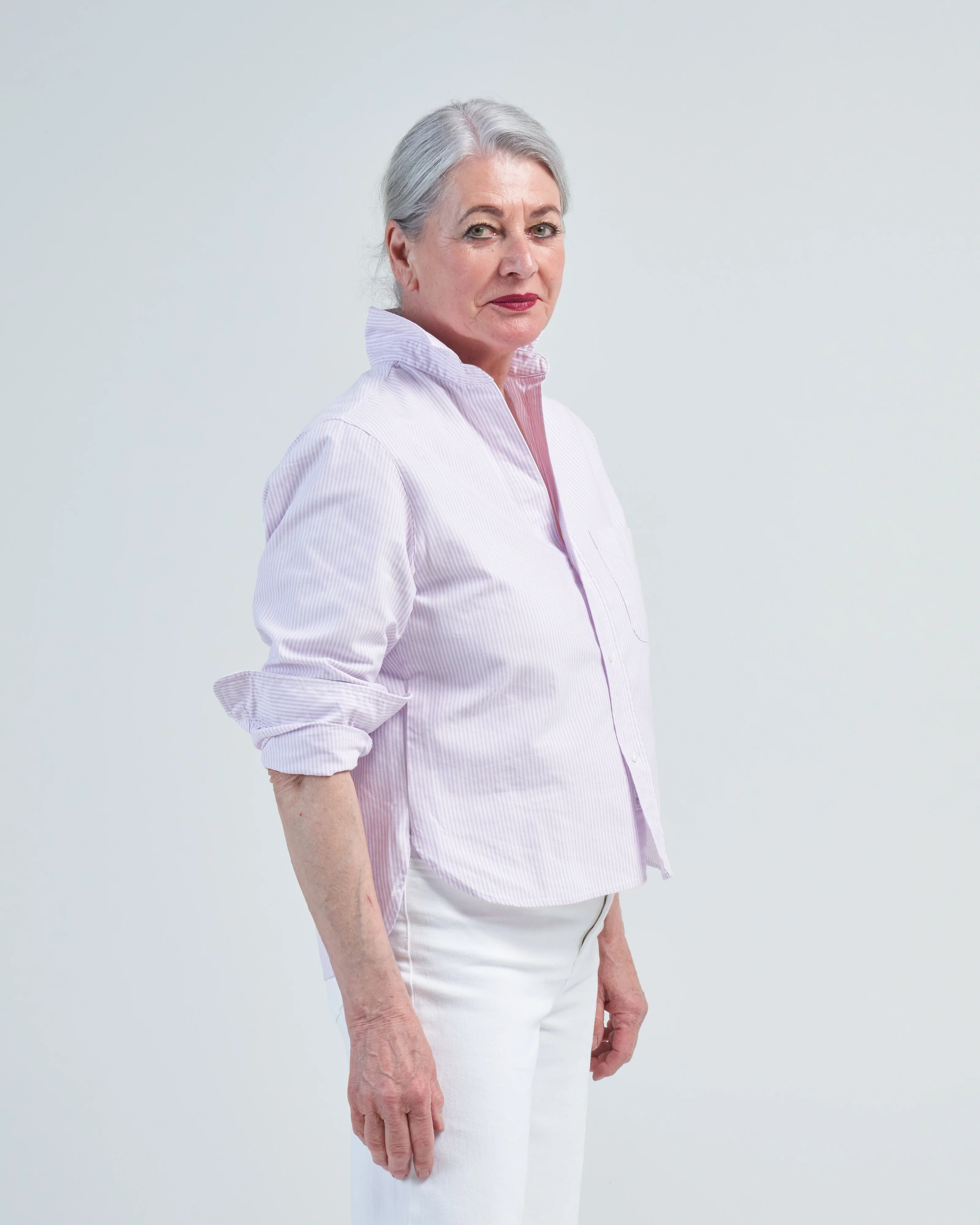silvio untuckable button-up shirt