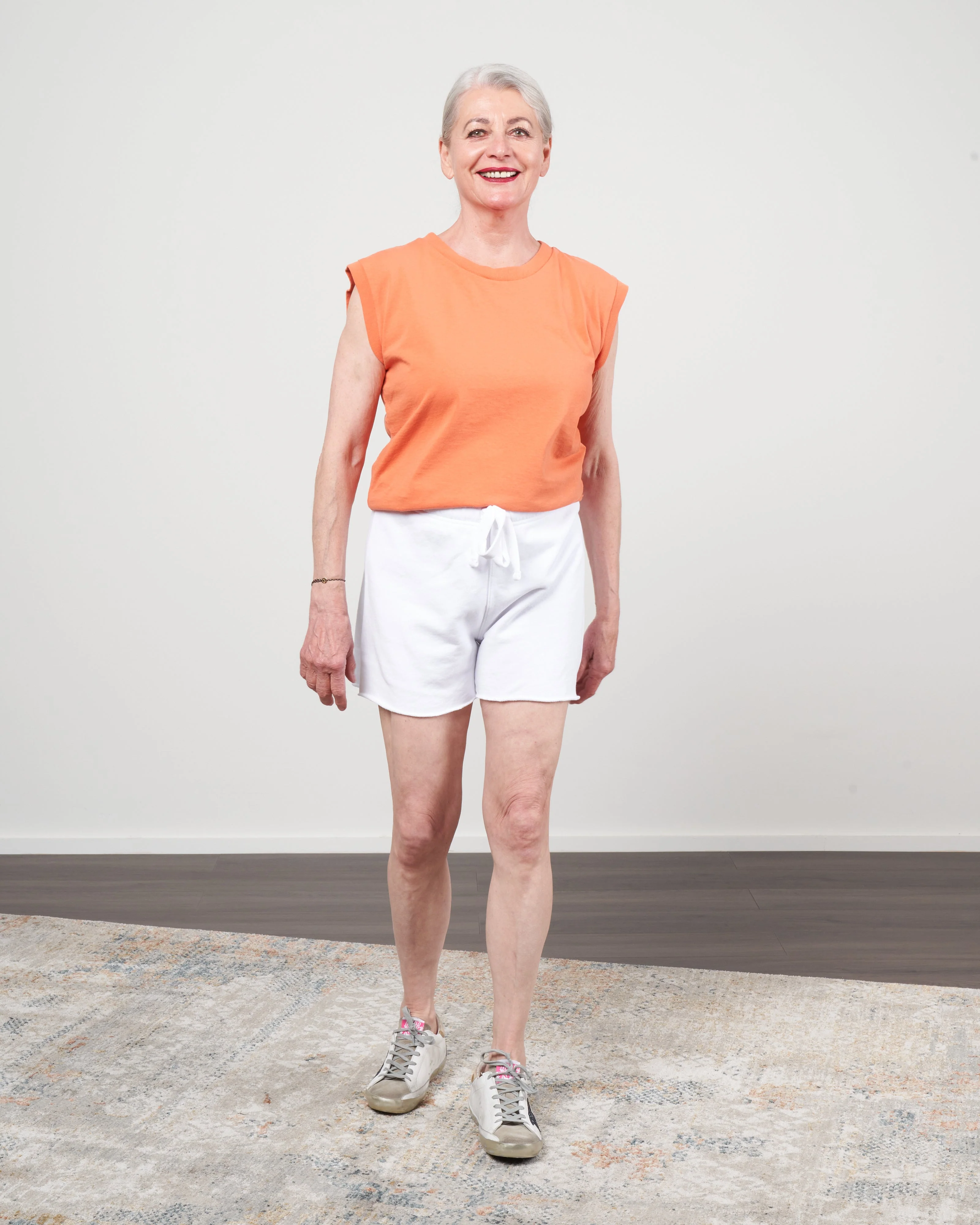 vintage muscle tee - tangerine - Image 2