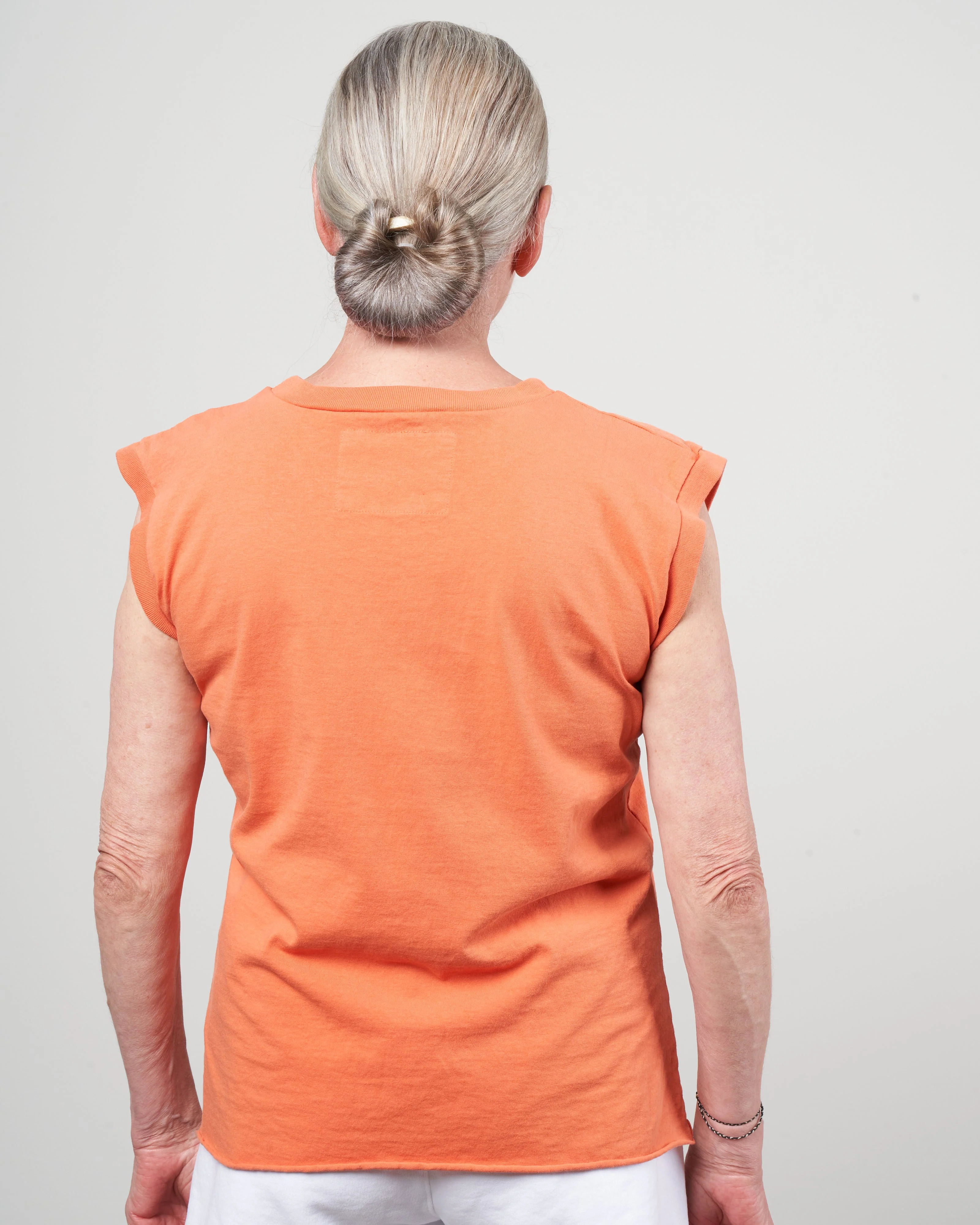 vintage muscle tee - tangerine - Image 3