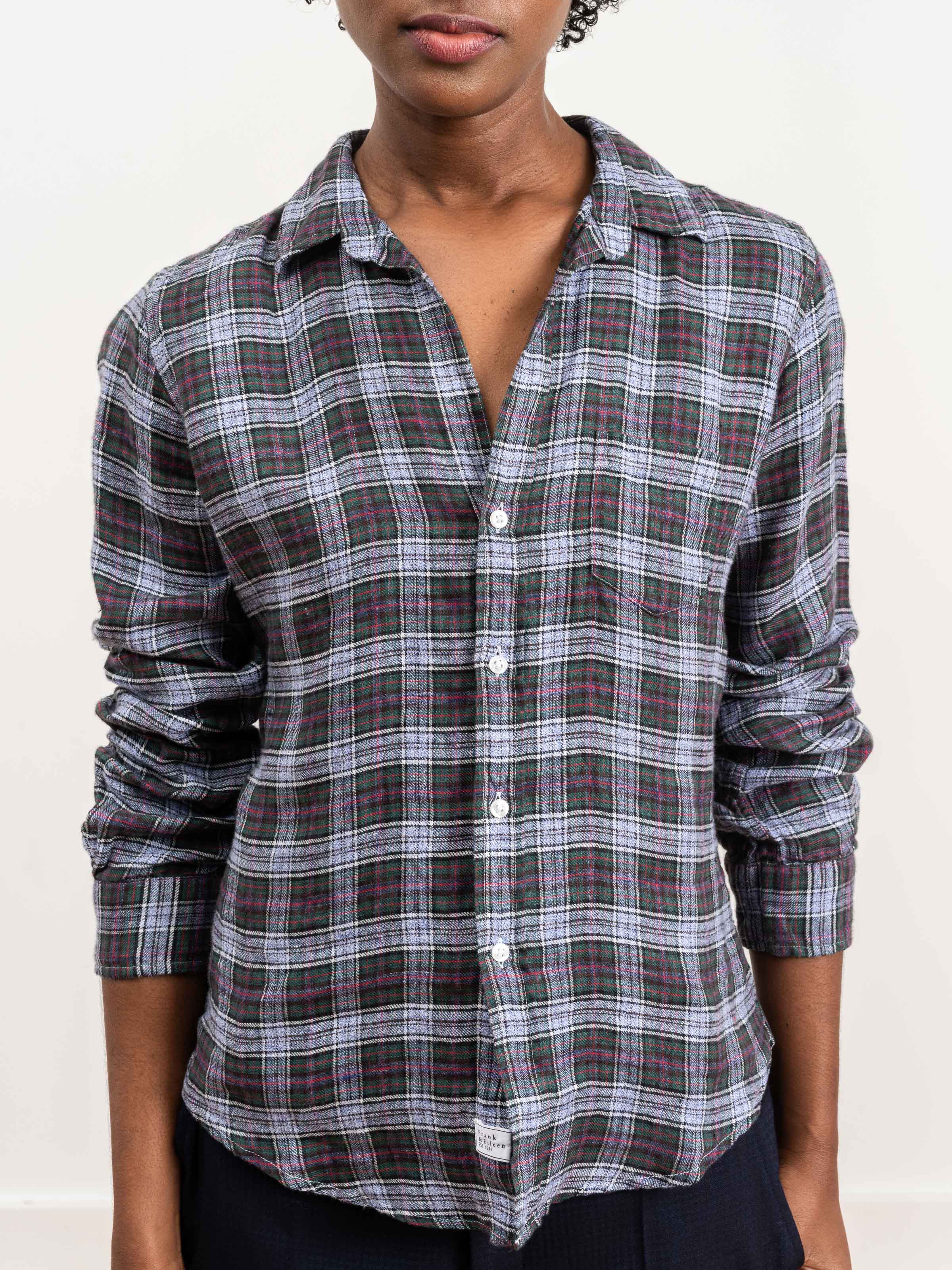 barry shirt - blue/red/green plaid - Image 4