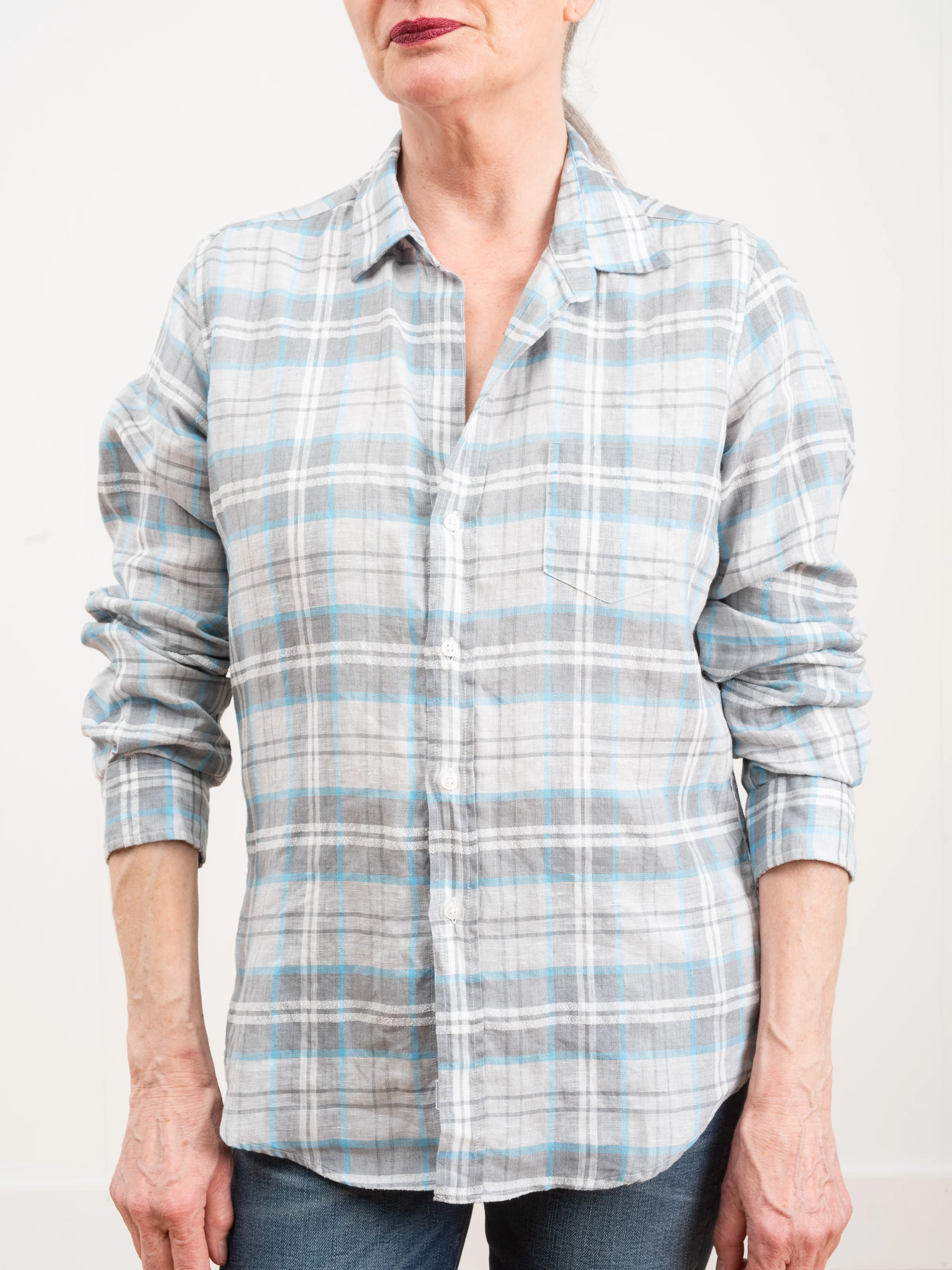 barry shirt - gtpl/plaid linen - Image 3