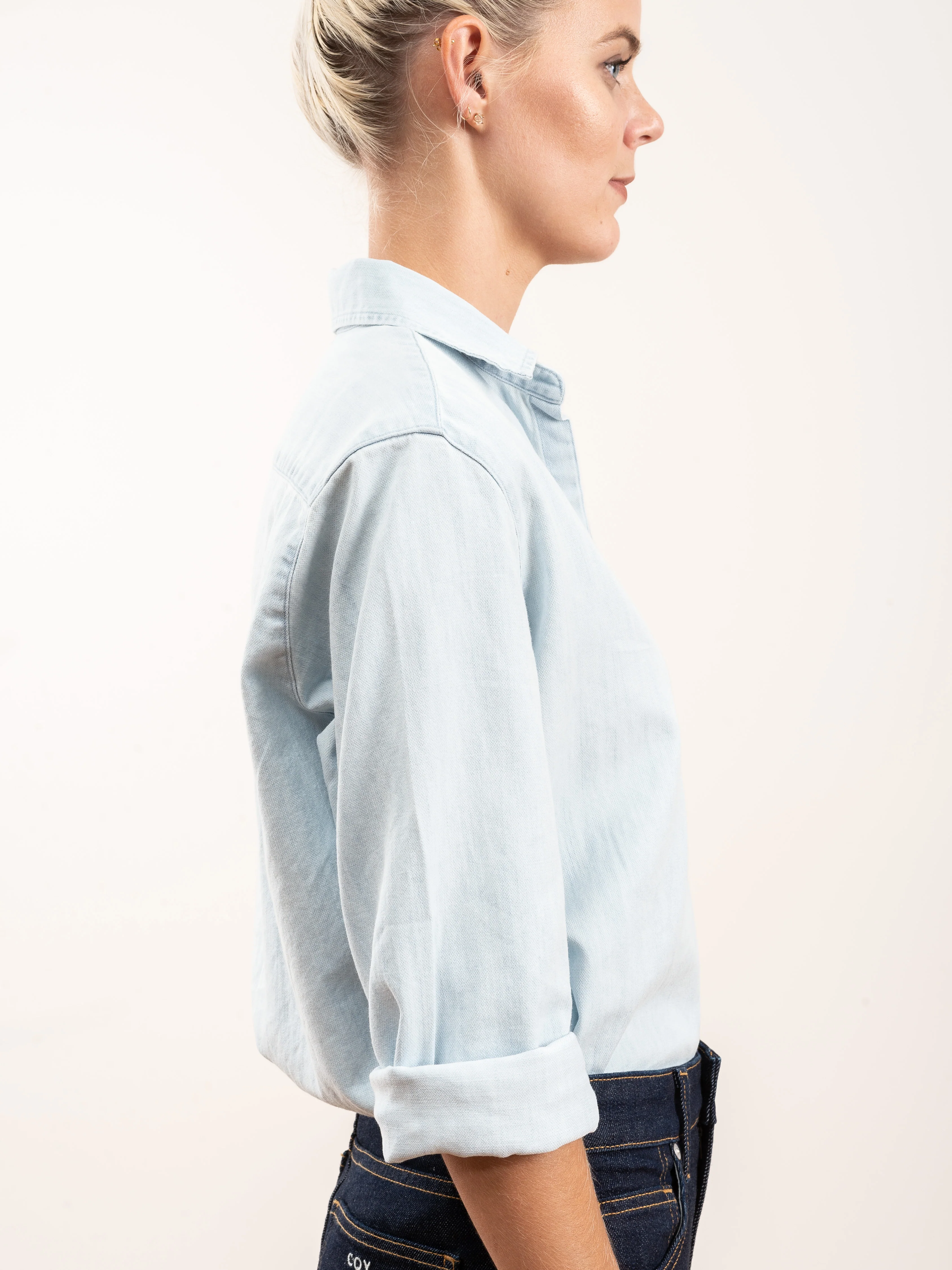 eileen shirt - stonewashed indigo - Image 2